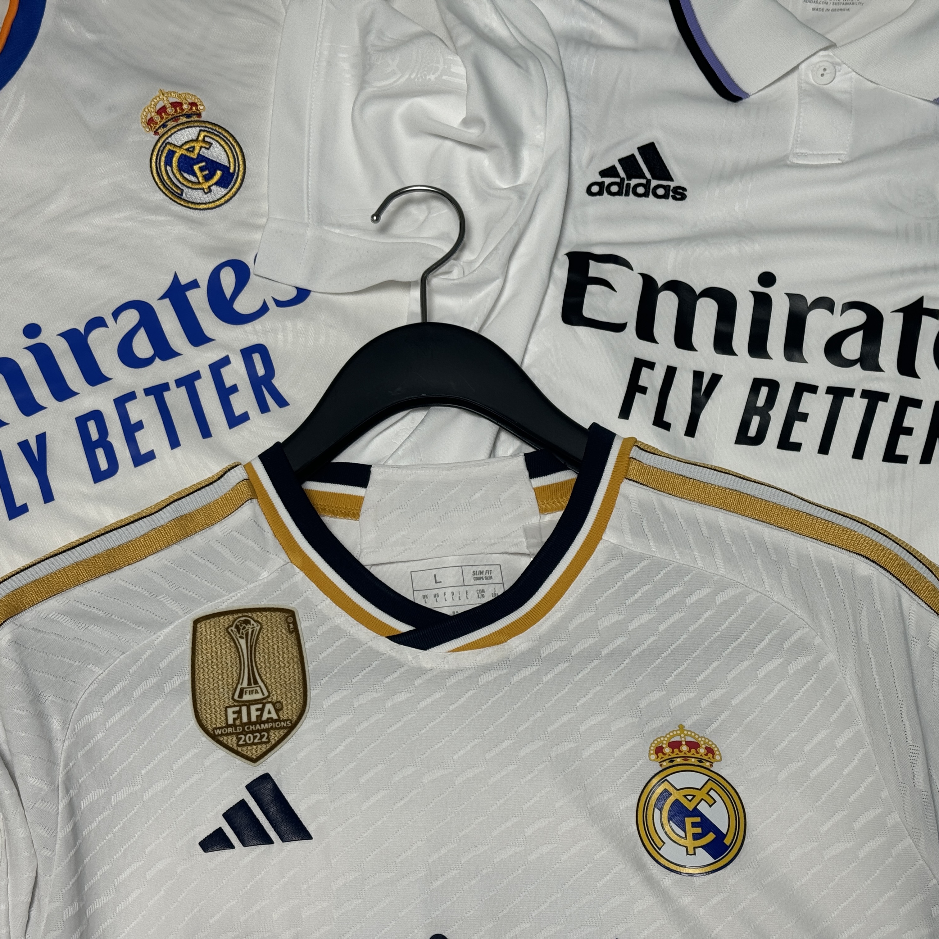 Adidas Real Madrid 2021/22 Home Jersey White - KR Sizing (Non Marking Ver.), Adidas Real Madrid 2022/23 Home Jersey White - US Sizing (Non Marking Ver.) 착용 스타일