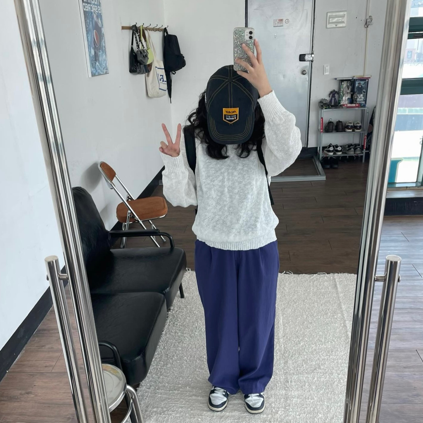 Palace Kevlar Denim 6-Panel Indigo - 22FW, Arc'teryx Heliad 15 Backpack Black 착용 스타일 - 3