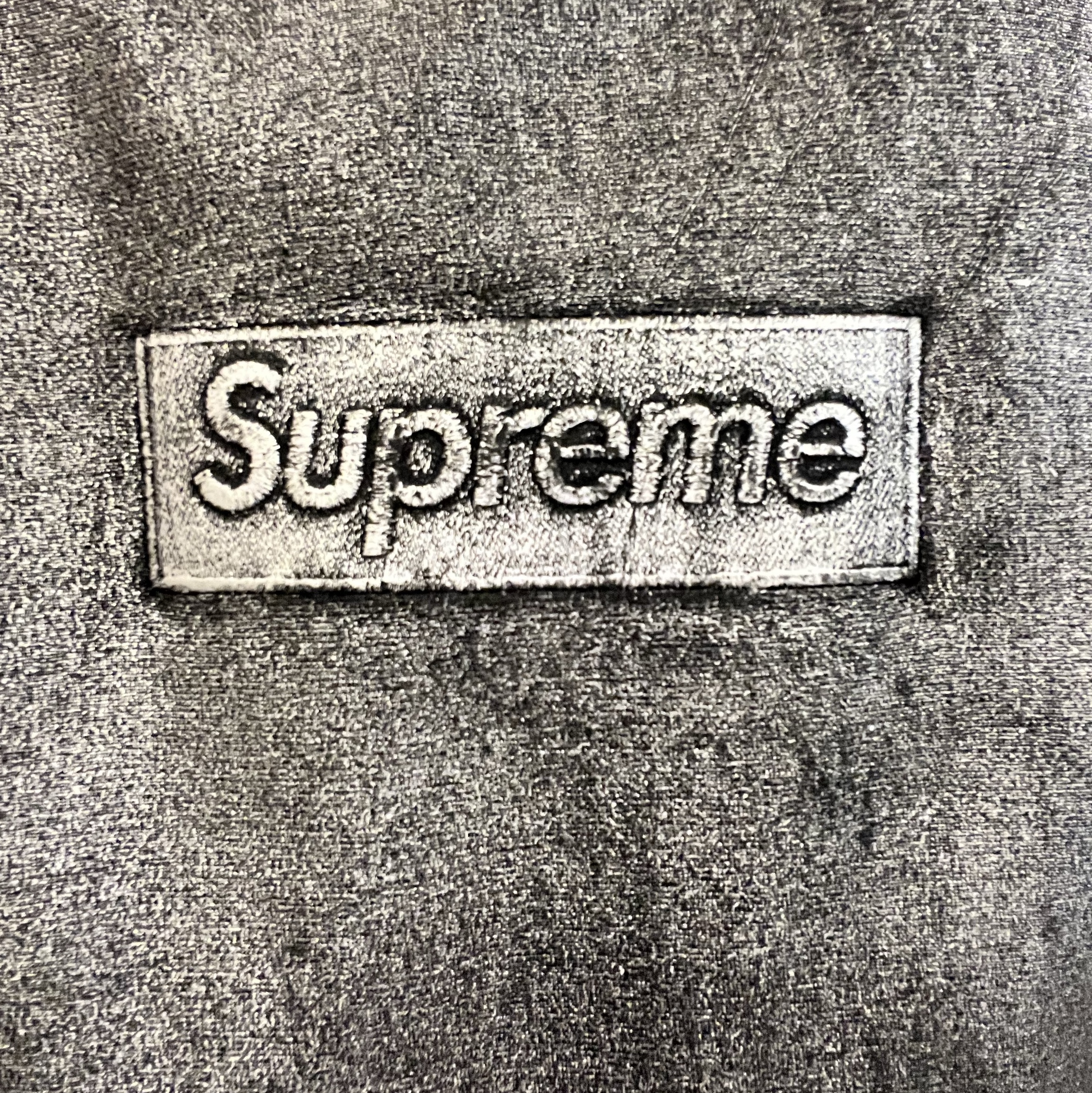 Supreme x MM6 Maison Margiela Foil Box Logo Hooded Sweatshirt Black - 24SS 착용 스타일