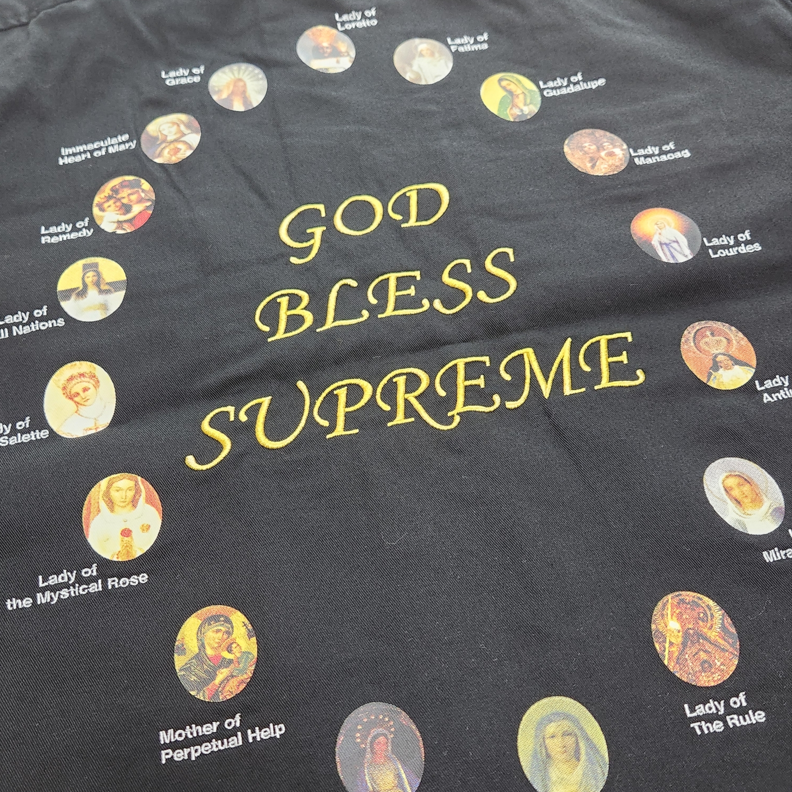 Supreme Our Lady Work Shirt Black - 24SS 착용 스타일 - 1