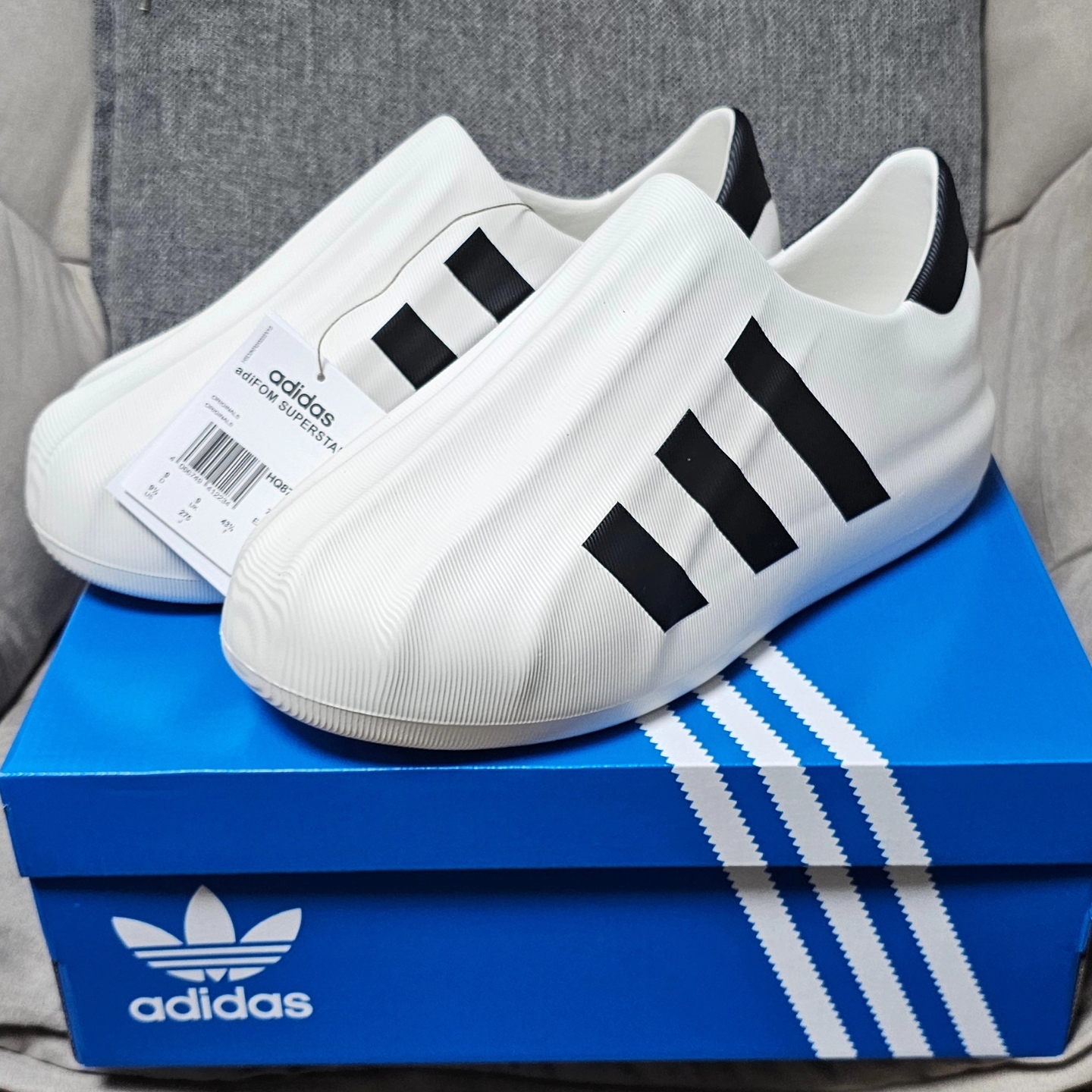 Adidas Adifom Superstar Core White 착용 스타일 - 3