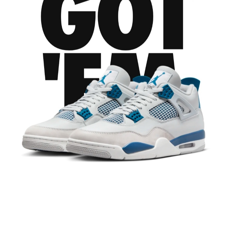 Jordan 4 Retro Industrial Blue 착용 스타일