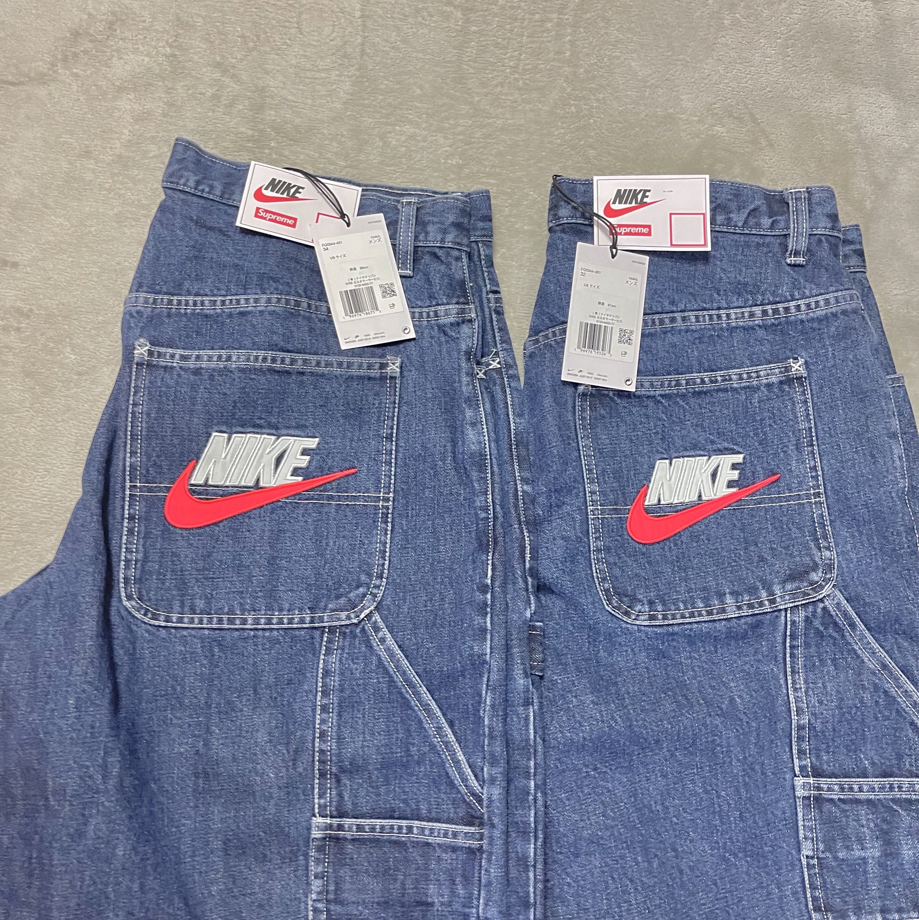 Supreme x Nike Denim Short Indigo - 24SS, Jordan 1 Retro High OG Chicago 2022 착용 스타일 - 3