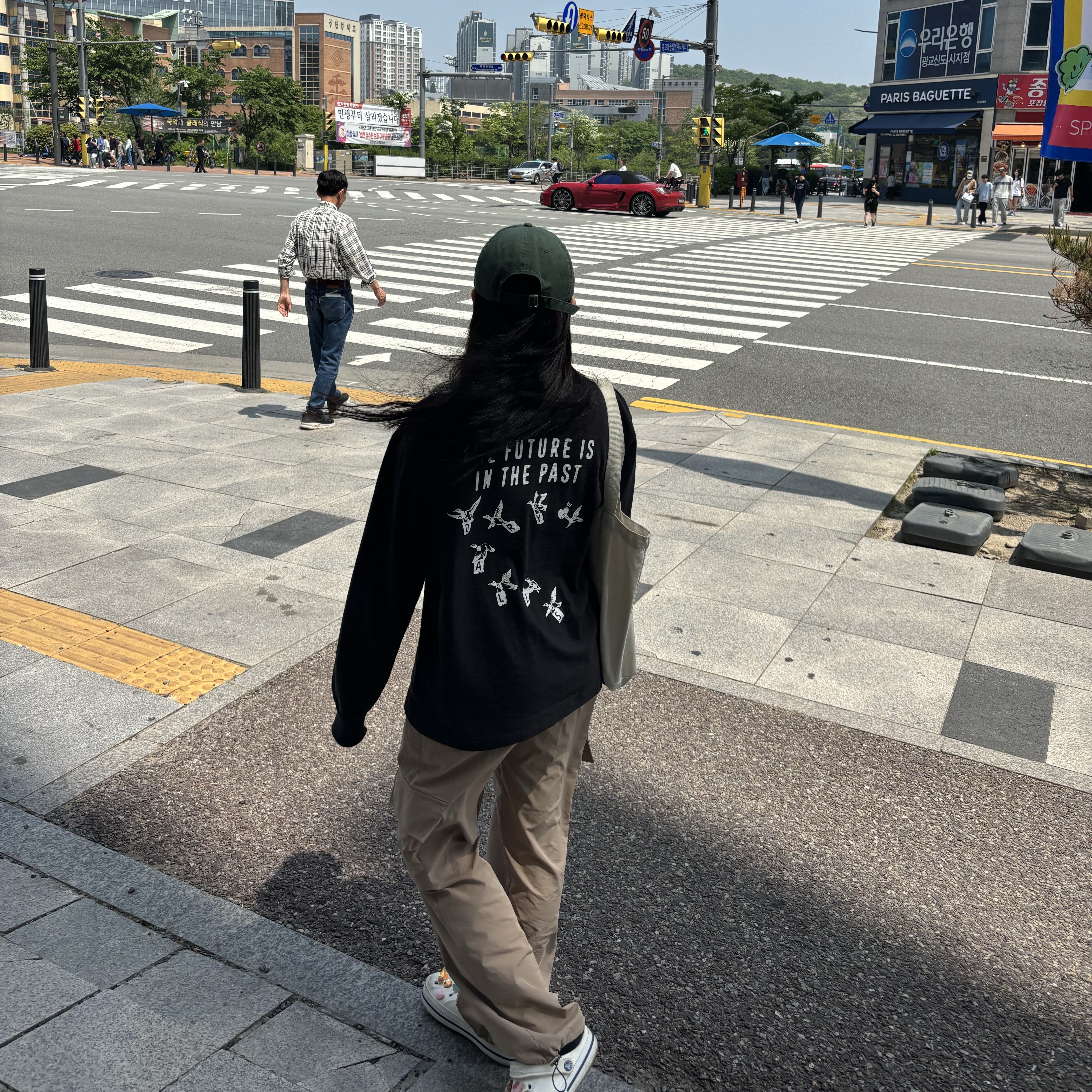 Human Made Graphic L/S T-Shirt Black 착용 스타일 - 2