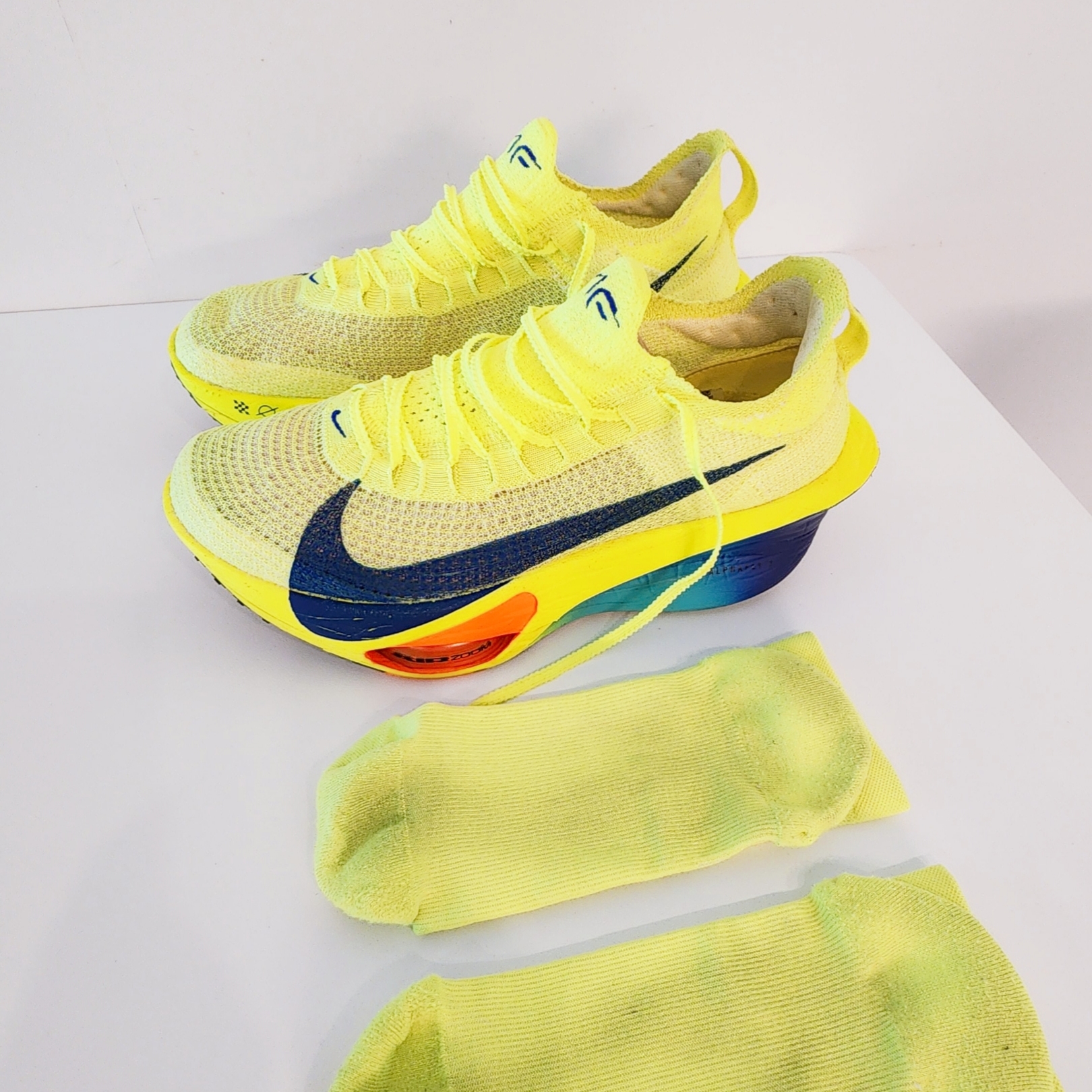Nike Air Zoom Alphafly Next% 3 Volt 착용 스타일