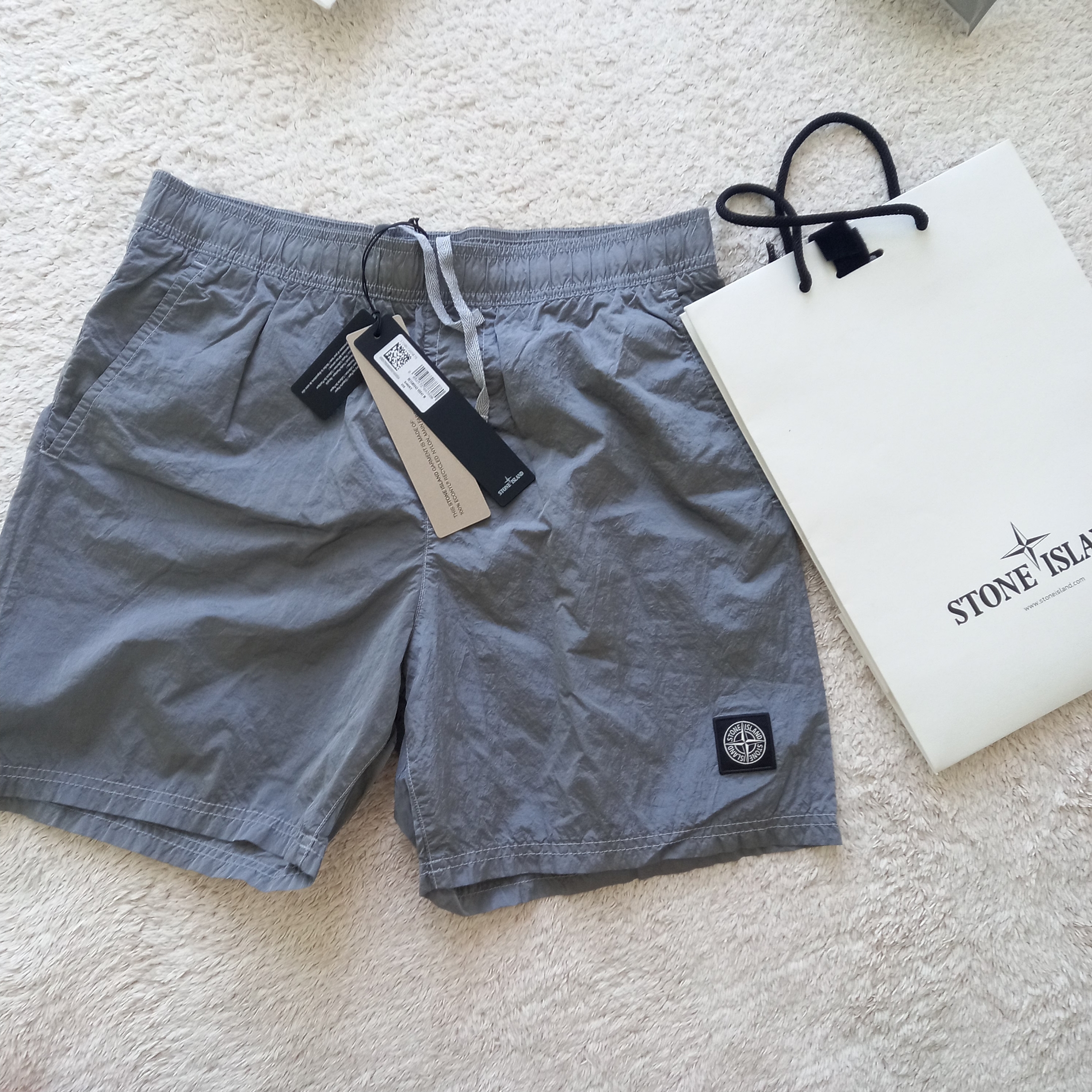 Stone Island 22713 Long Sleeve T-Shirt Black - 23SS, Stone Island B0943 Nylon Metal Swimming Trunk Sky Blue - 24SS 착용 스타일 - 4