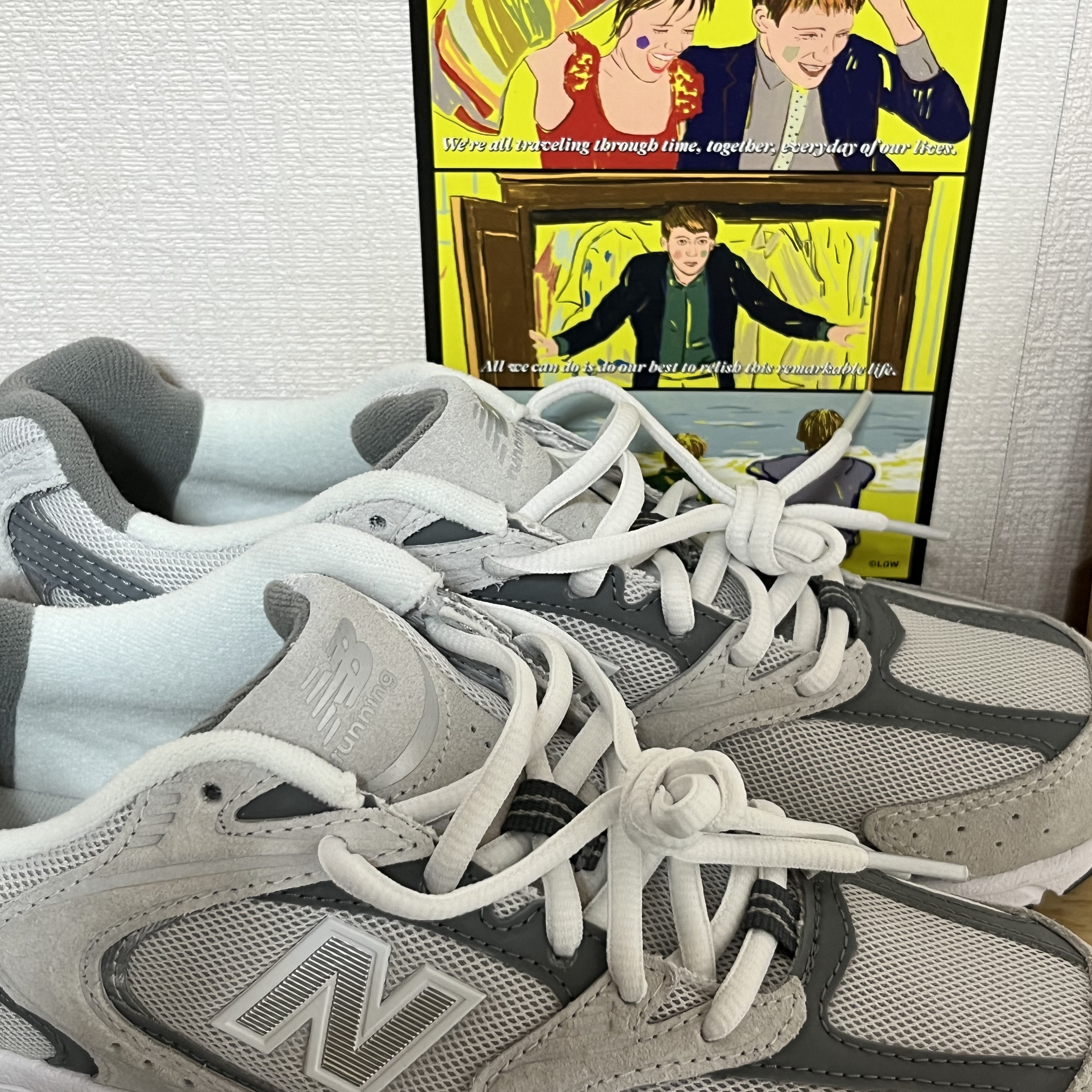 New Balance 530 Classic Grey 착용 스타일