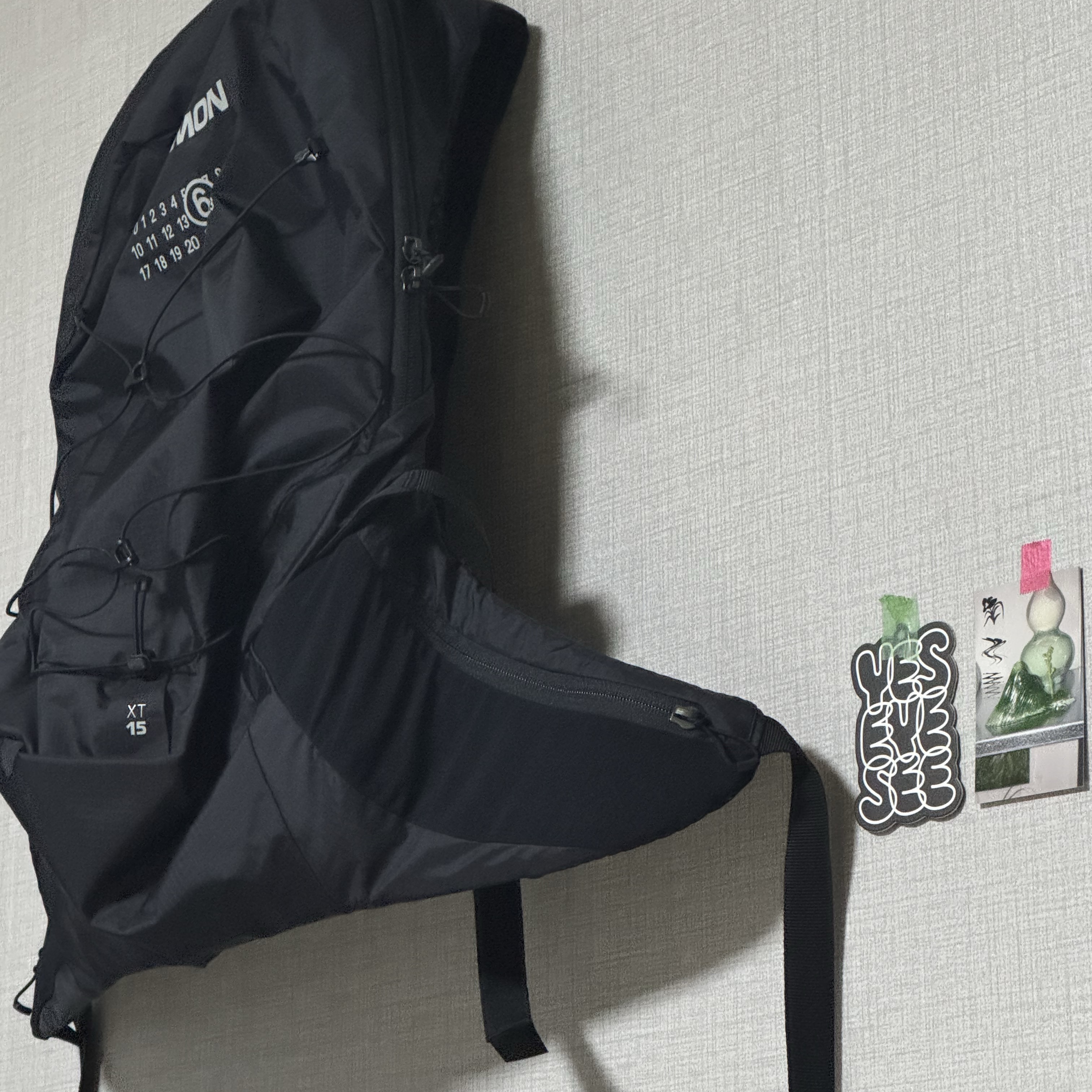 Salomon x MM6 Maison Margiela XT-15 Black 착용 스타일