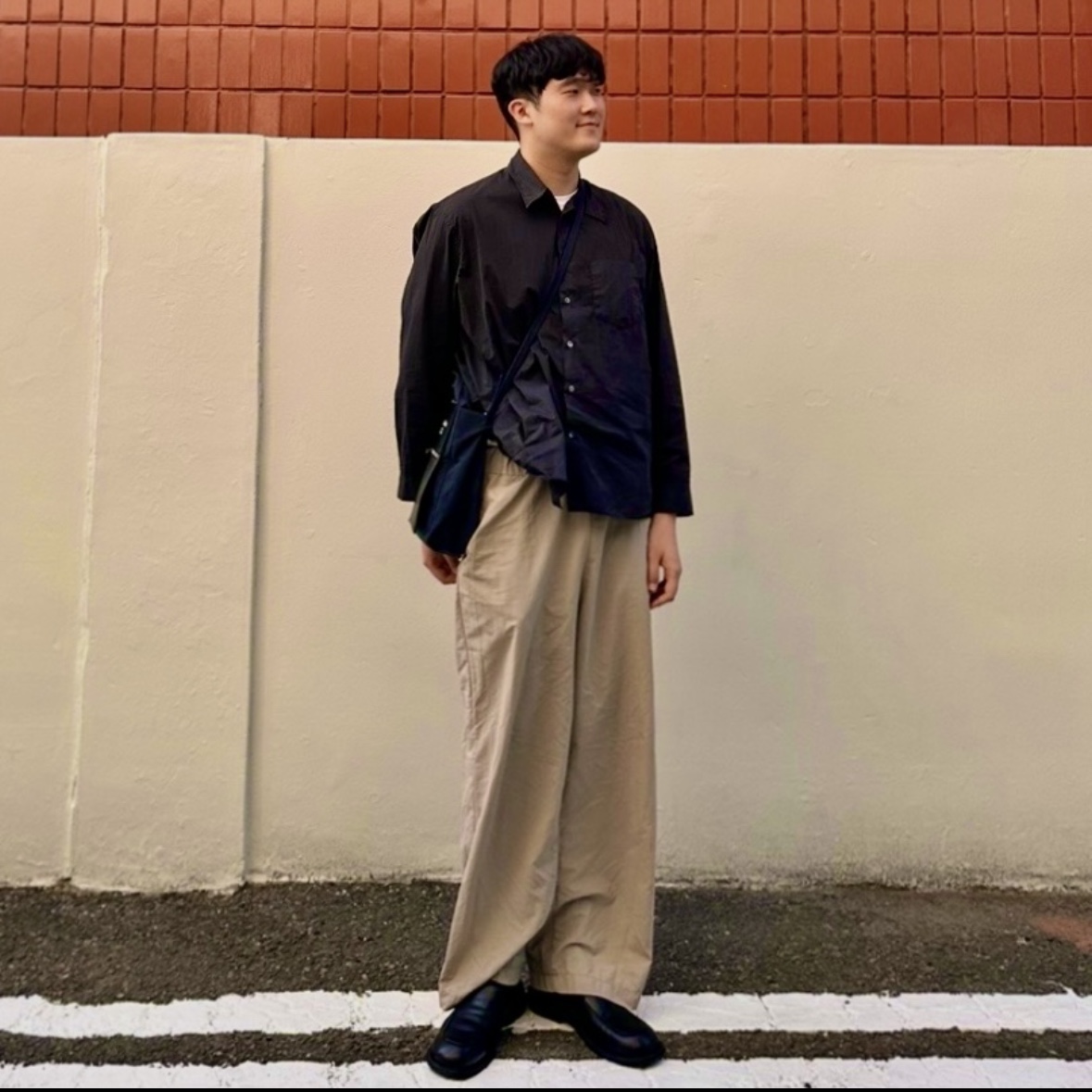 Kinchi Foat - 505 (a) Black, Acne Studios Baker Out Mini Tote Bag Black 착용 스타일