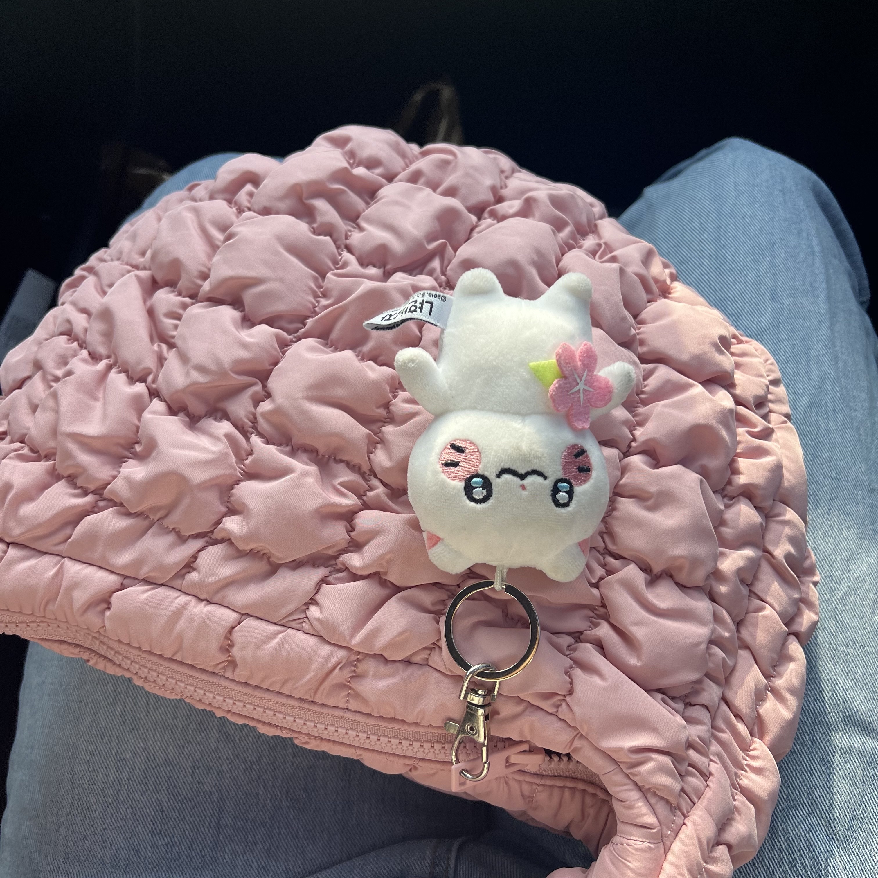 COS Quilted Mini Bag Pink 착용 스타일