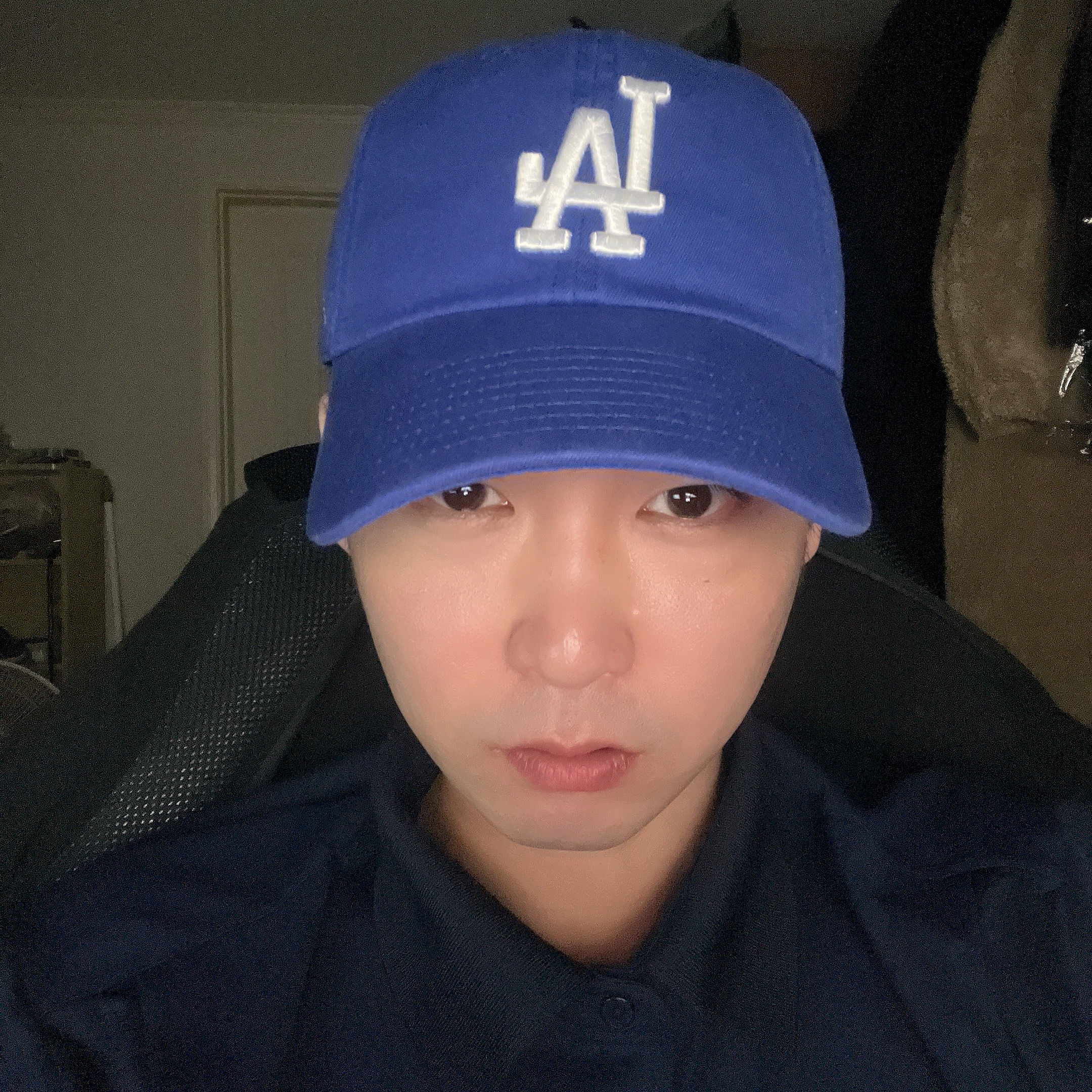 47 Brand LA Dodgers Clean Up Royal 착용 스타일