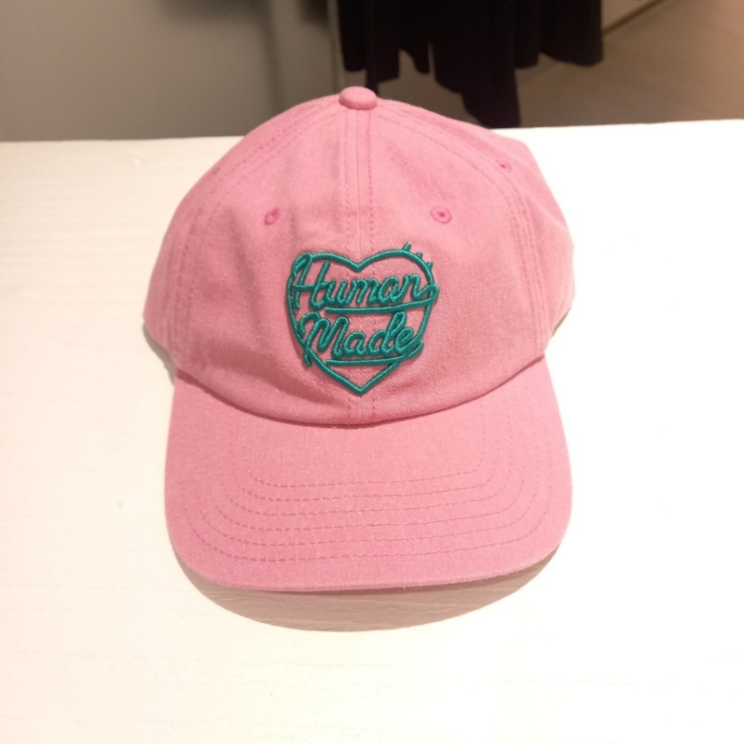 Human Made 6 Panel Cap #1 Pink 착용 스타일