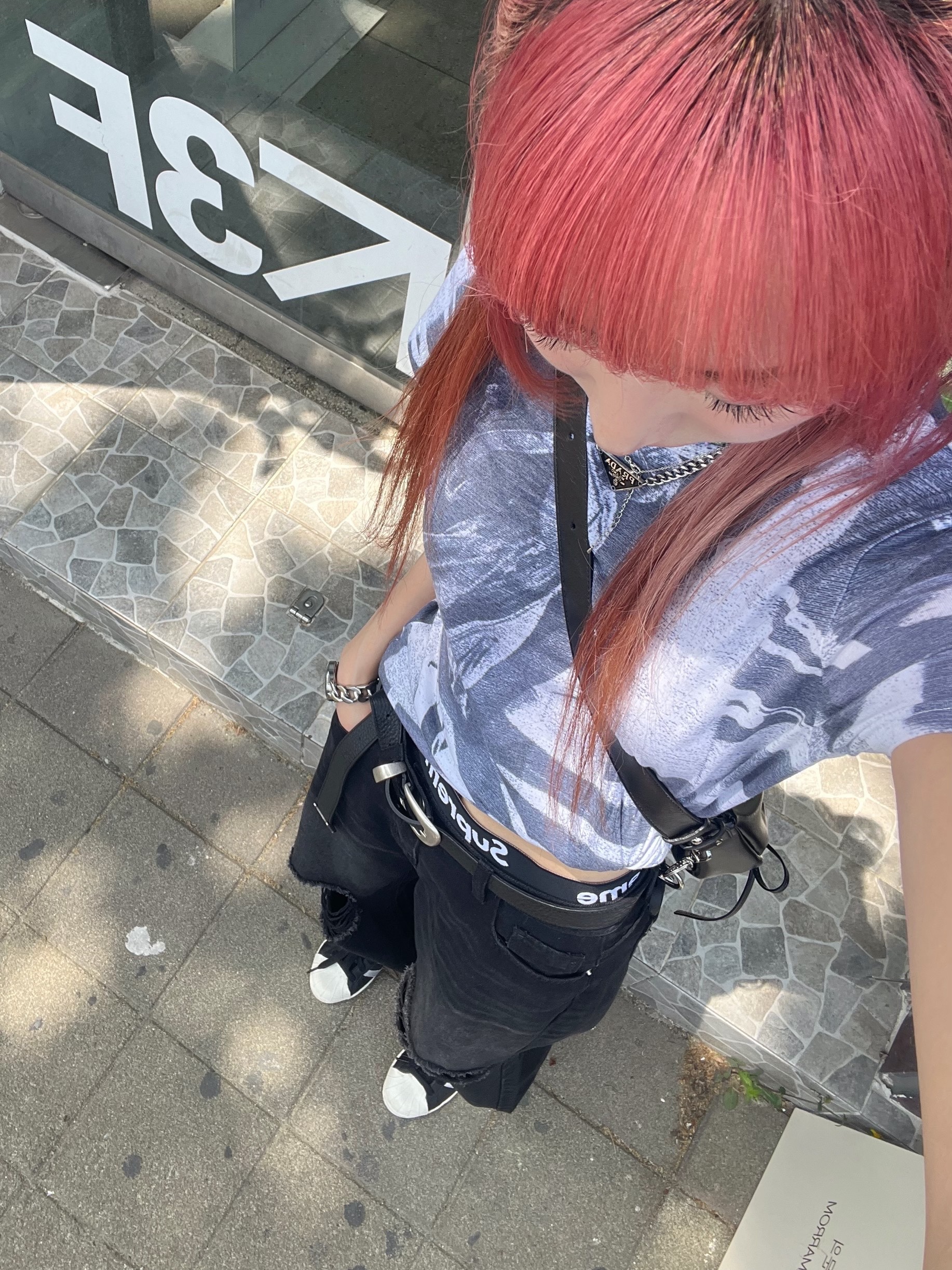 Matin Kim Half Shirring Ribbon Round Bag Black, Supreme Hanes Boxer Briefs Black (4 Pack) 착용 스타일 - 4