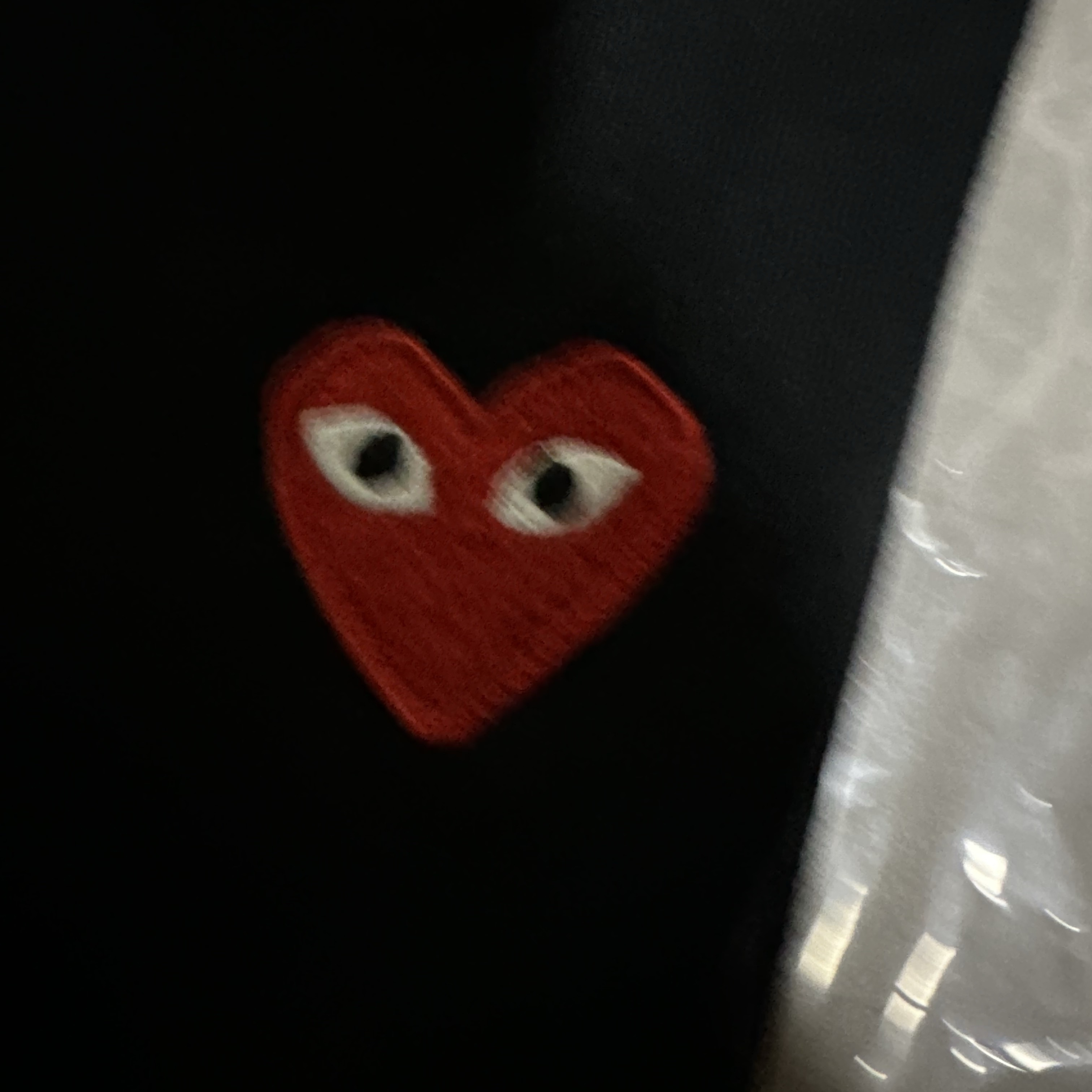 Play Comme des Garcons LS T-Shirt Black 착용 스타일