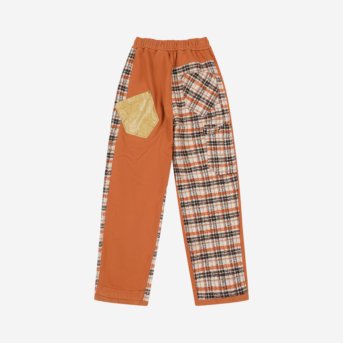 프라블럼올웨이즈 메모리 언밸런스 체크 스웨트팬츠 브릭(Problemallways Memory Unbalance Check Sweatpants Brick) - 2