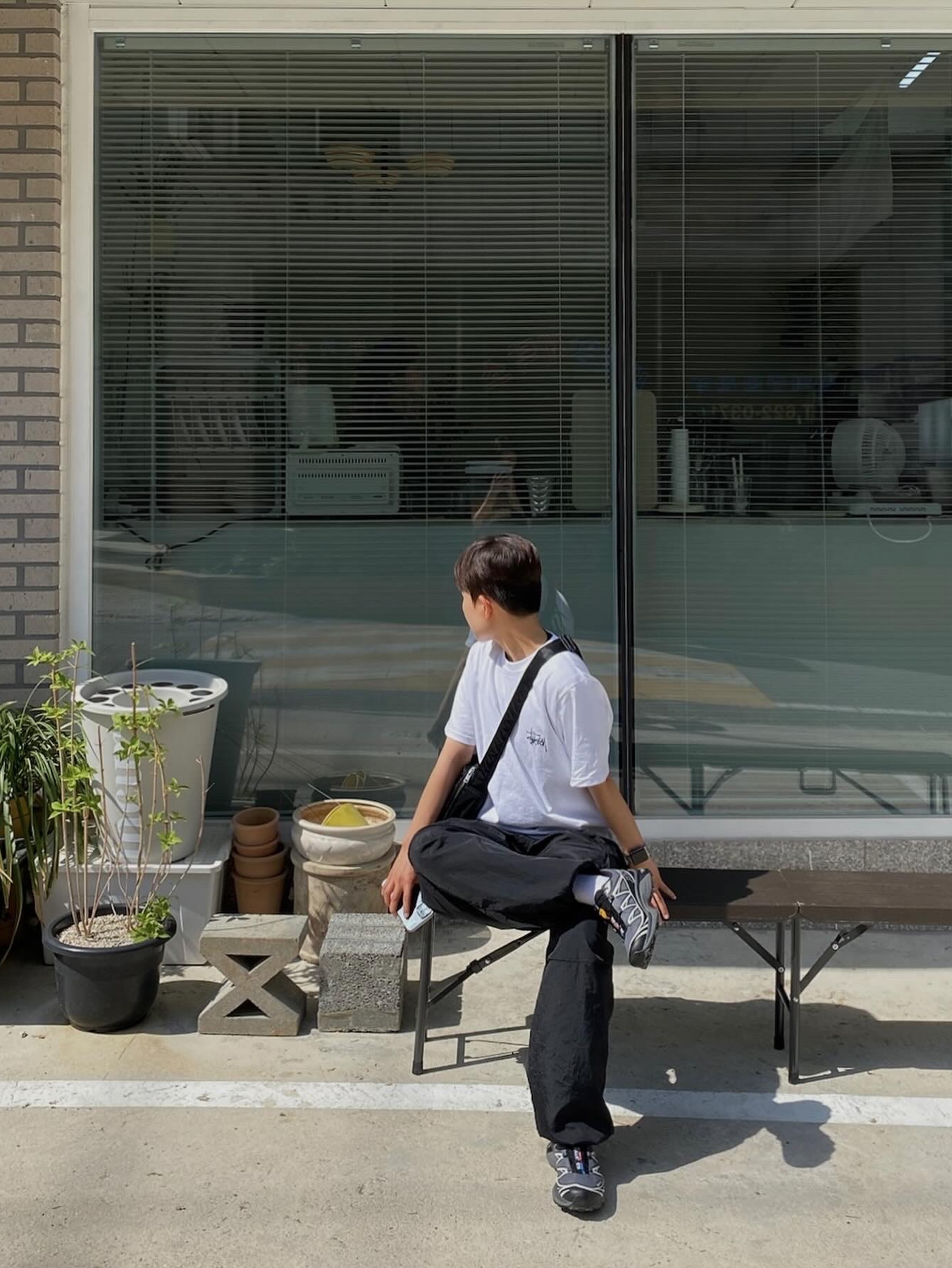 Stussy Basic Stussy T-Shirt White 2024, 2025 착용 스타일 - 2