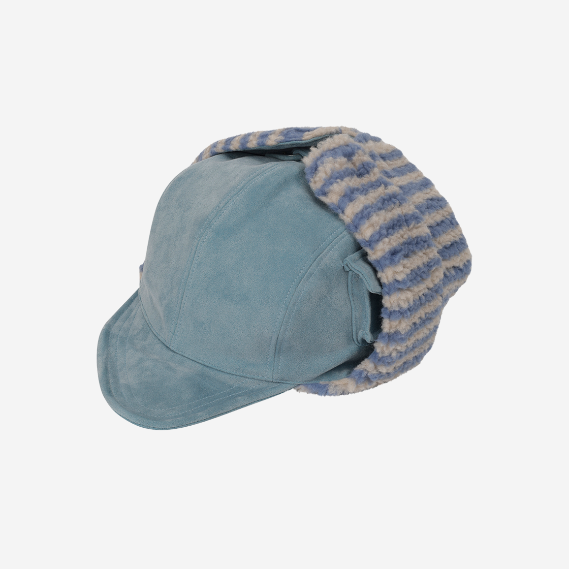 프라블럼올웨이즈 파파스 사이드 포켓 이어플랩 캡 블루(Problemallways Papa's Side Pocket Earflap Cap Blue) - 3