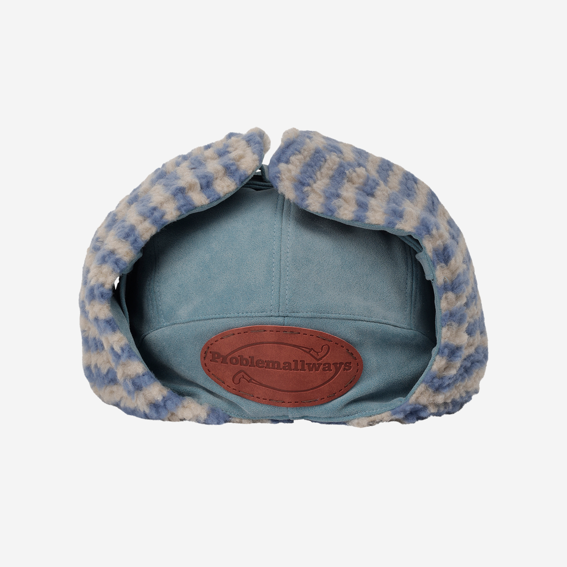 프라블럼올웨이즈 파파스 사이드 포켓 이어플랩 캡 블루(Problemallways Papa's Side Pocket Earflap Cap Blue) - 5