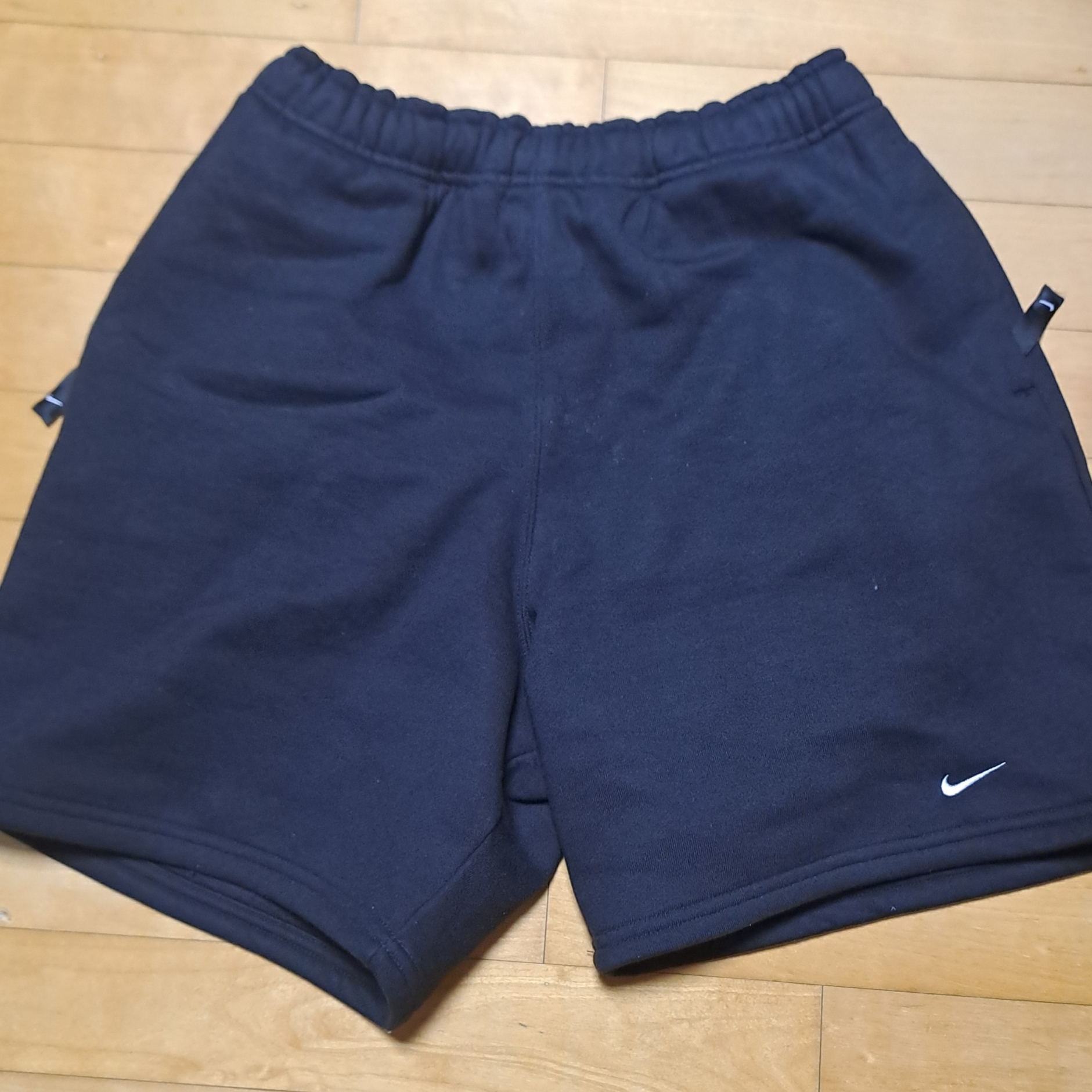 Nike NRG Solo Swoosh Fleece Shorts Black - Asia 착용 스타일