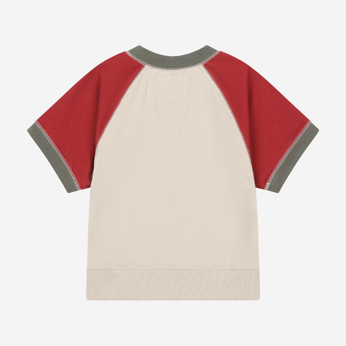 프라블럼올웨이즈 레퍼리 래글런 크롭 스웨트셔츠 베이지(Problemallways Referee Raglan Crop Sweatshirt Beige) - 2