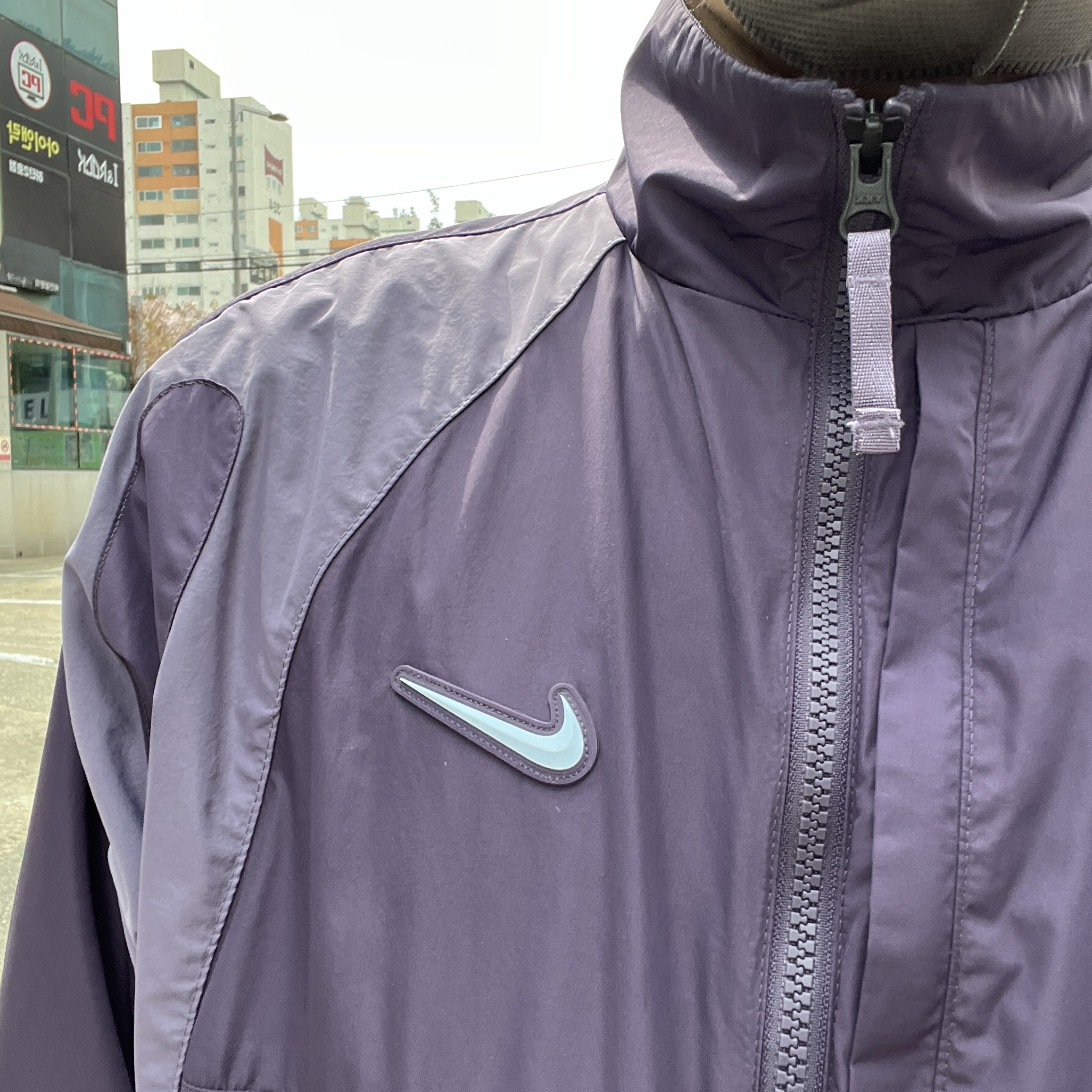 Nike x Drake Nocta NRG Nylon Track Jacket Dark Raisin - Asia 착용 스타일