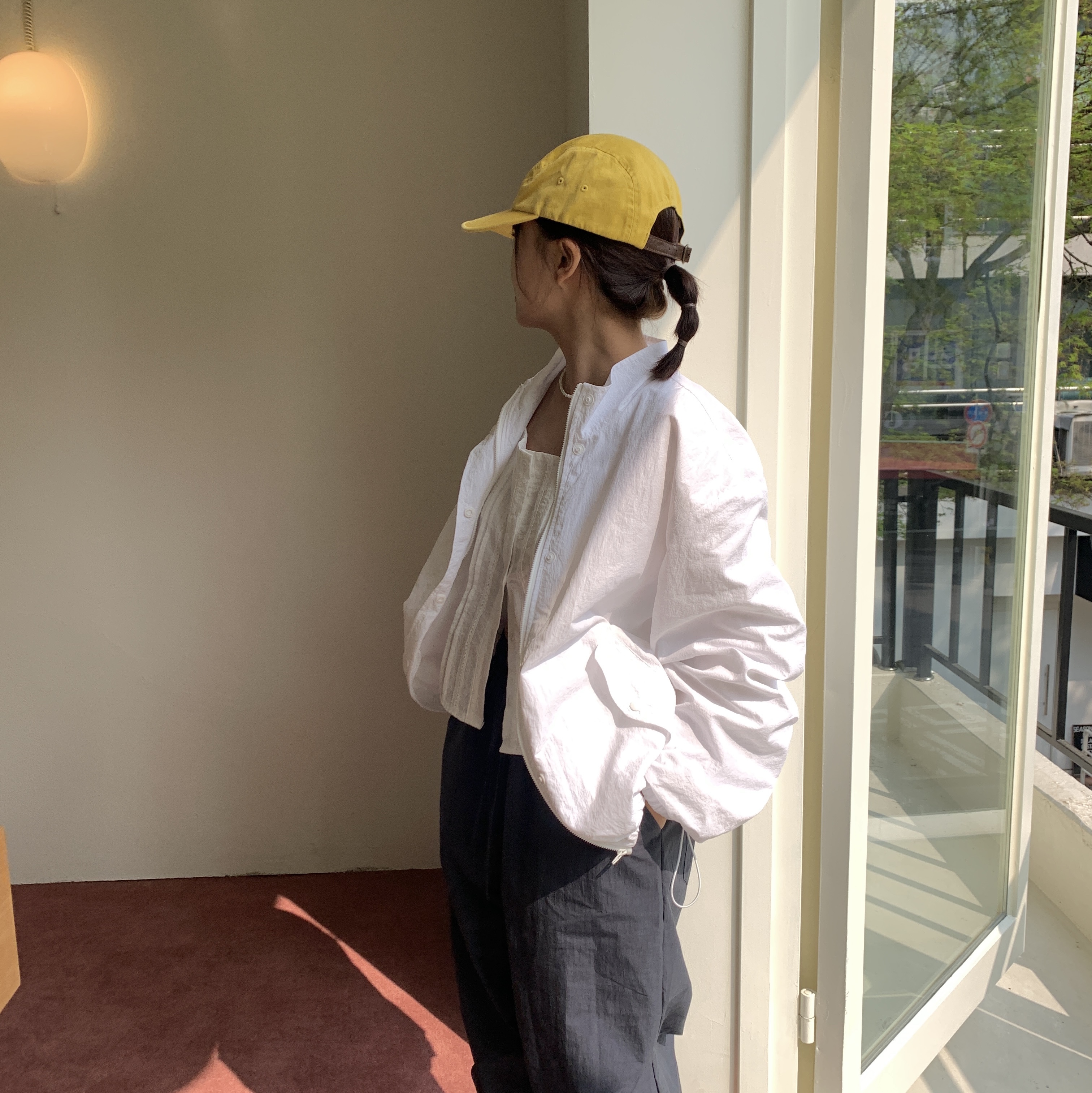 Supreme Military Camp Cap Dusty Gold - 23FW 착용 스타일 - 1