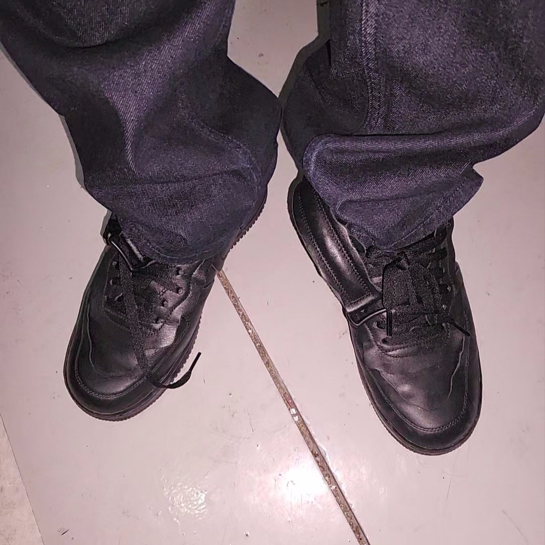 Nike x Comme des Garcons Homme Plus Air Force Mid Black 착용 스타일