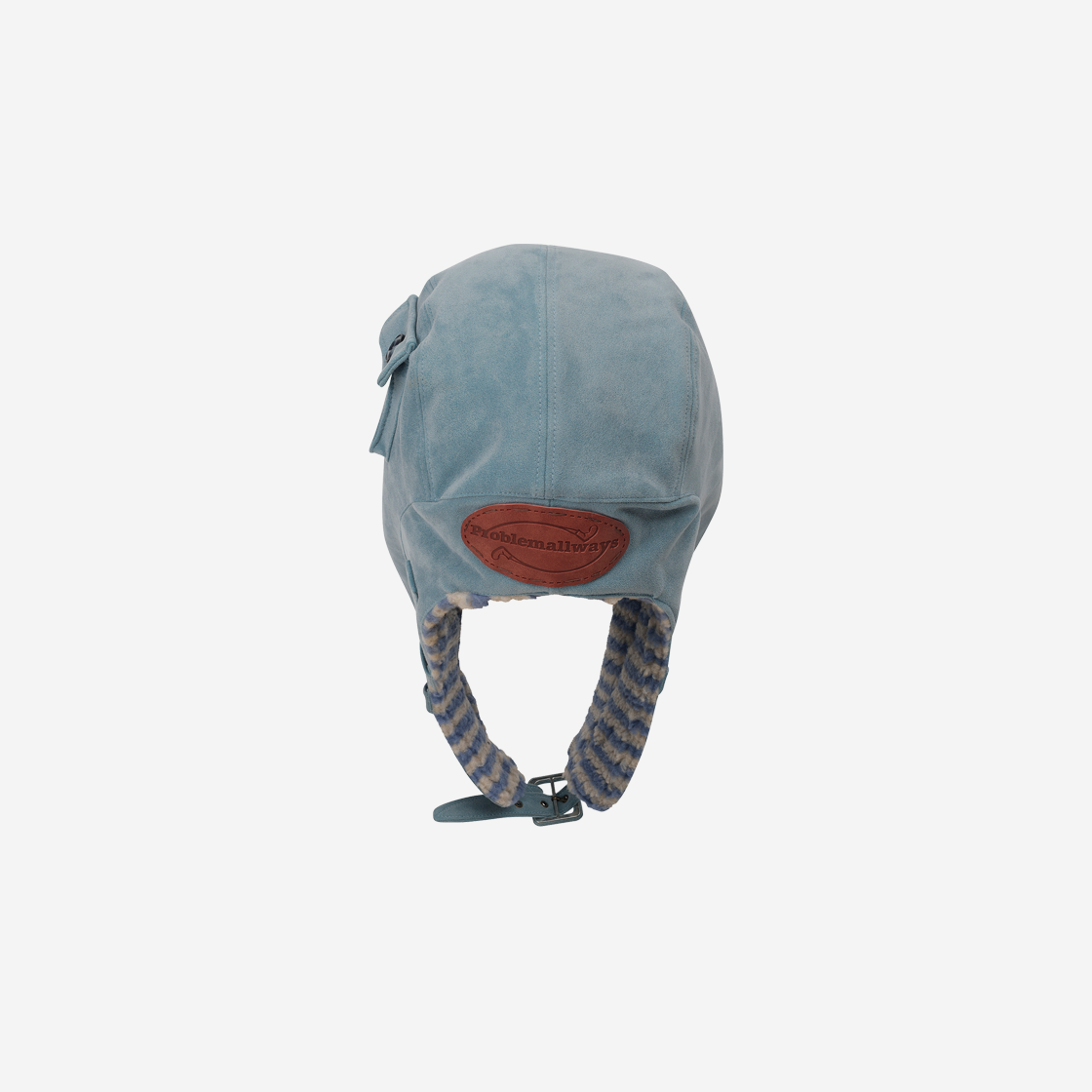 프라블럼올웨이즈 파파스 사이드 포켓 이어플랩 캡 블루(Problemallways Papa's Side Pocket Earflap Cap Blue) - 2
