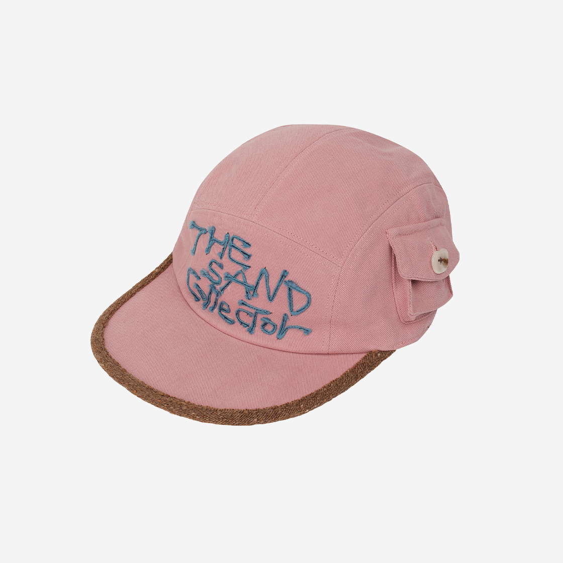 S01CAP01BL Problemallways The Sand Collector Pocket Camp Cap Blue