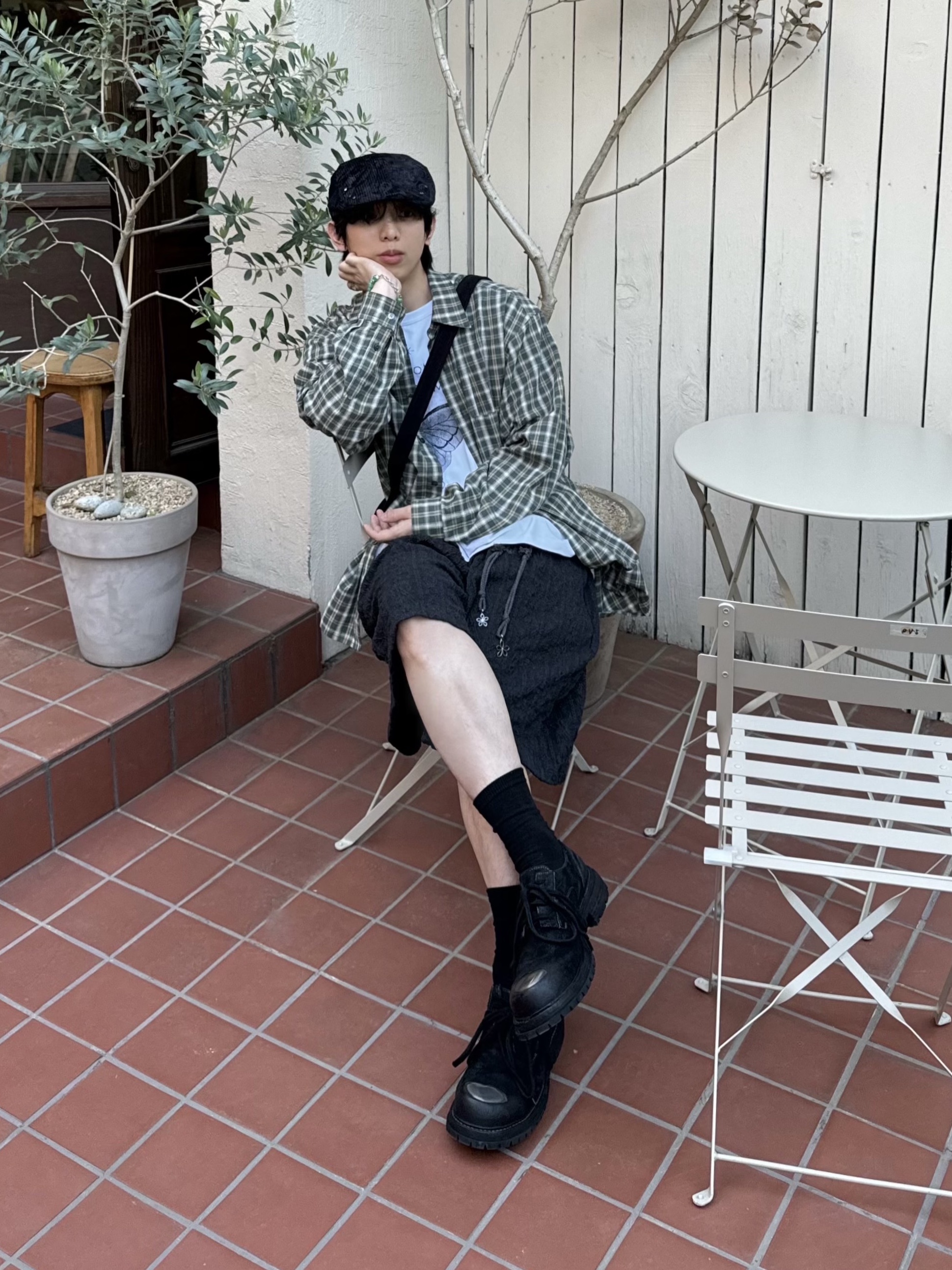 Nos Couleurs Paisley Rivet Hunting Cap Black, [KREAM 단독] LOSTGARDEN Nestor 착용 스타일 - 5