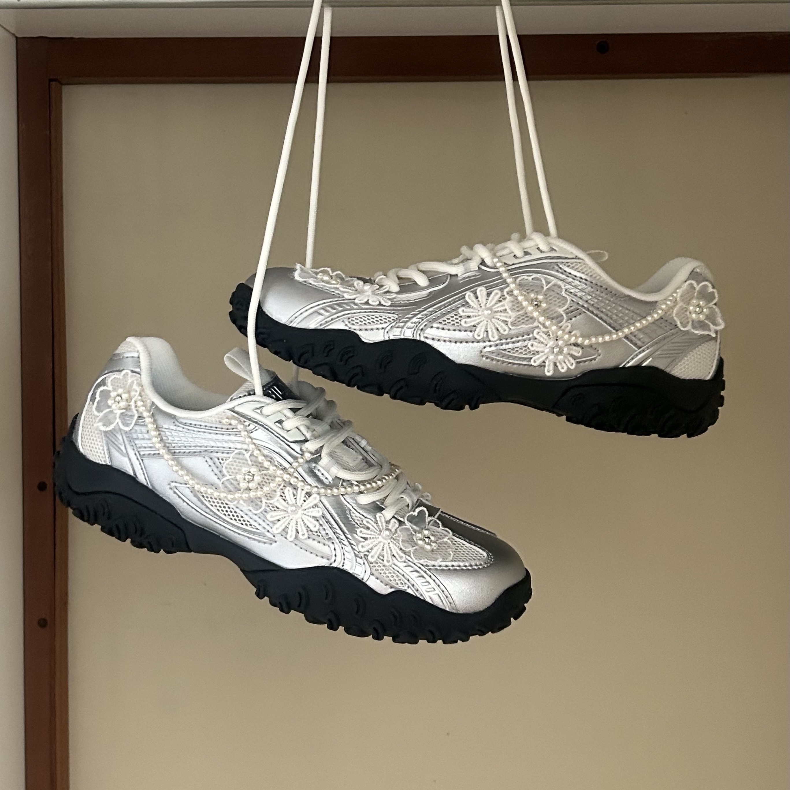 Fila Echappe MS Silver Moon 착용 스타일 - 2