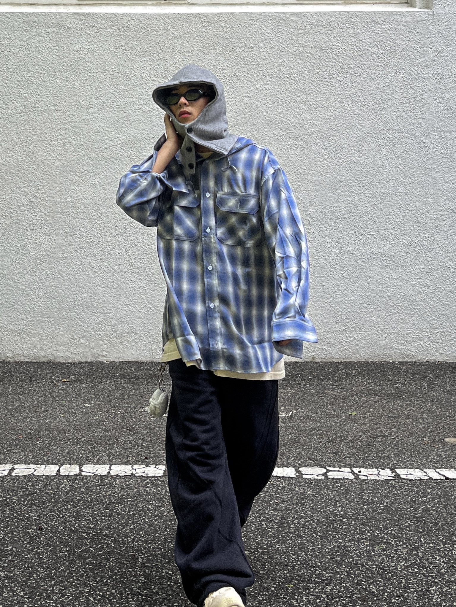Nike x Stussy Air Penny II Fossil 착용 스타일 - 2