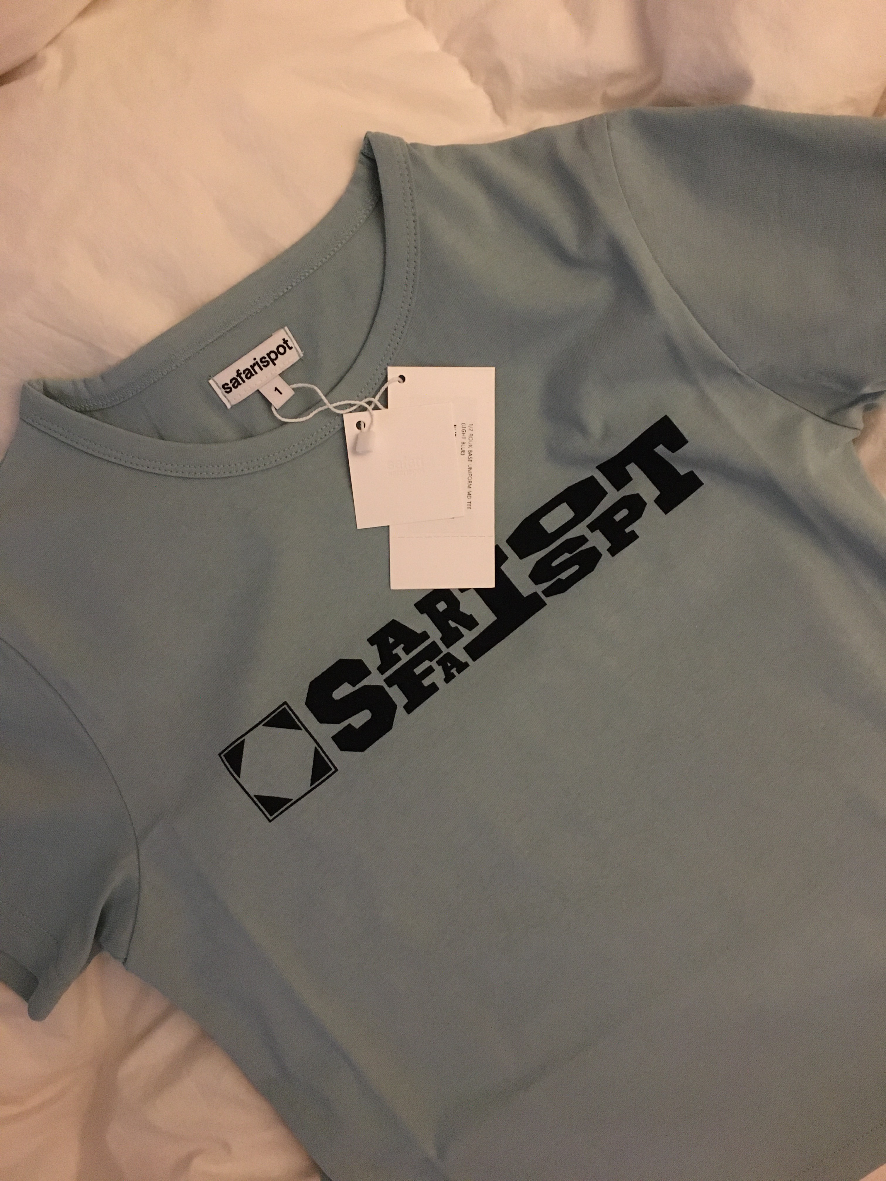 Safarispot 1/2 Roux Base Uniform Md Tee Light Blue, Safarispot Roux Base Uniform Md Tee Charcoal 착용 스타일 - 2