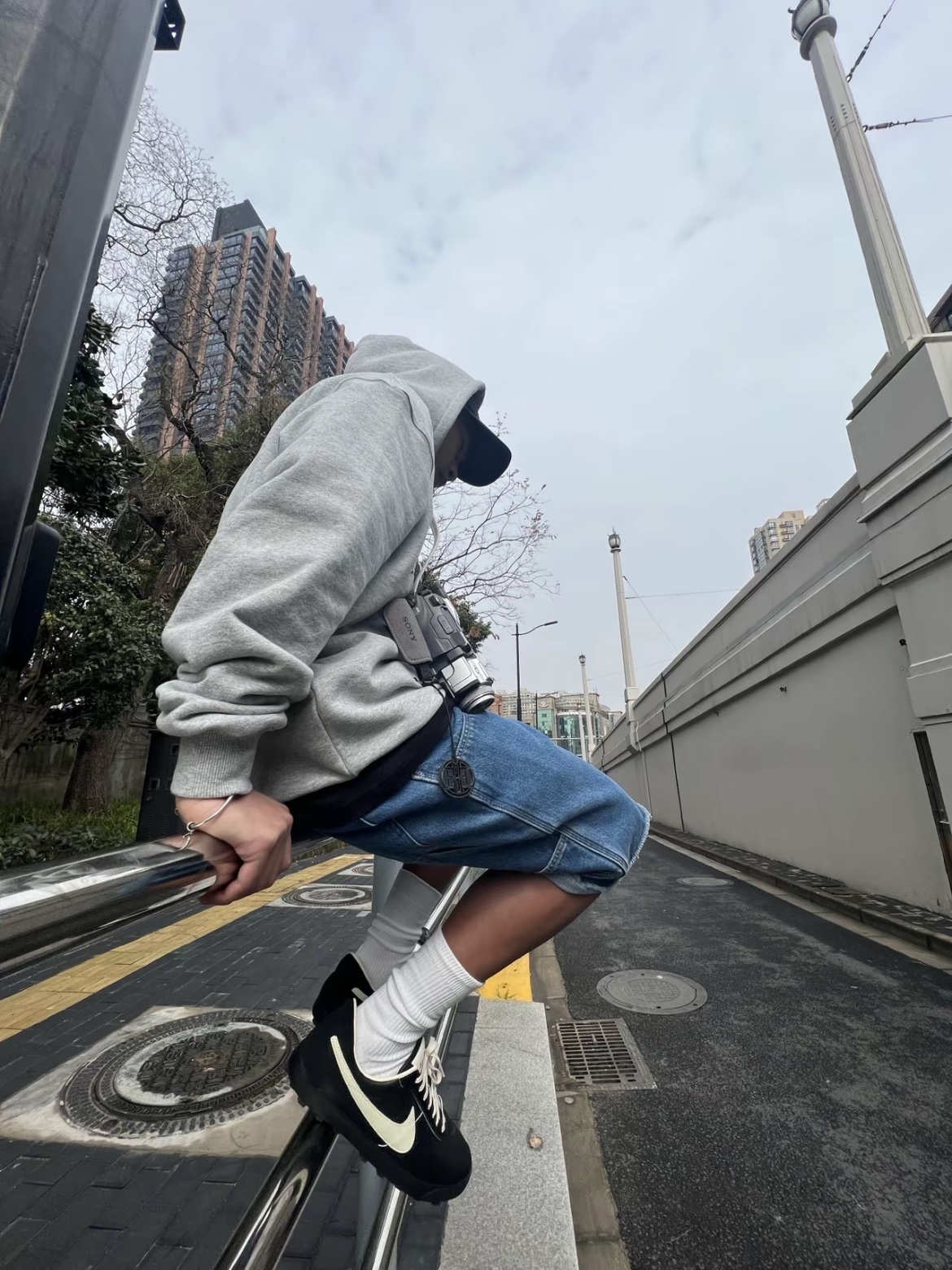 Nike x Bode Astrograbber SP Black and Coconut Milk 착용 스타일 - 1