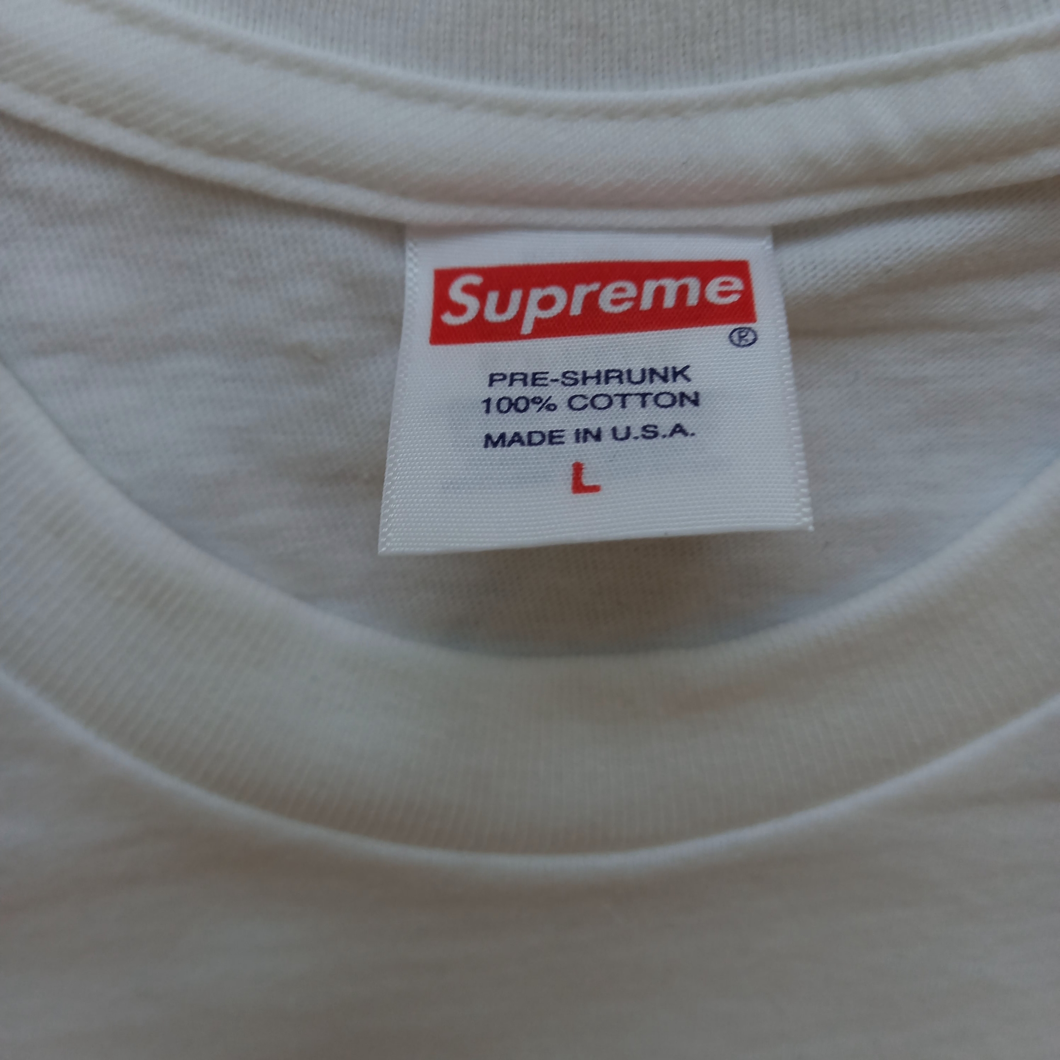 Supreme First T-Shirt White - 24SS 착용 스타일 - 3