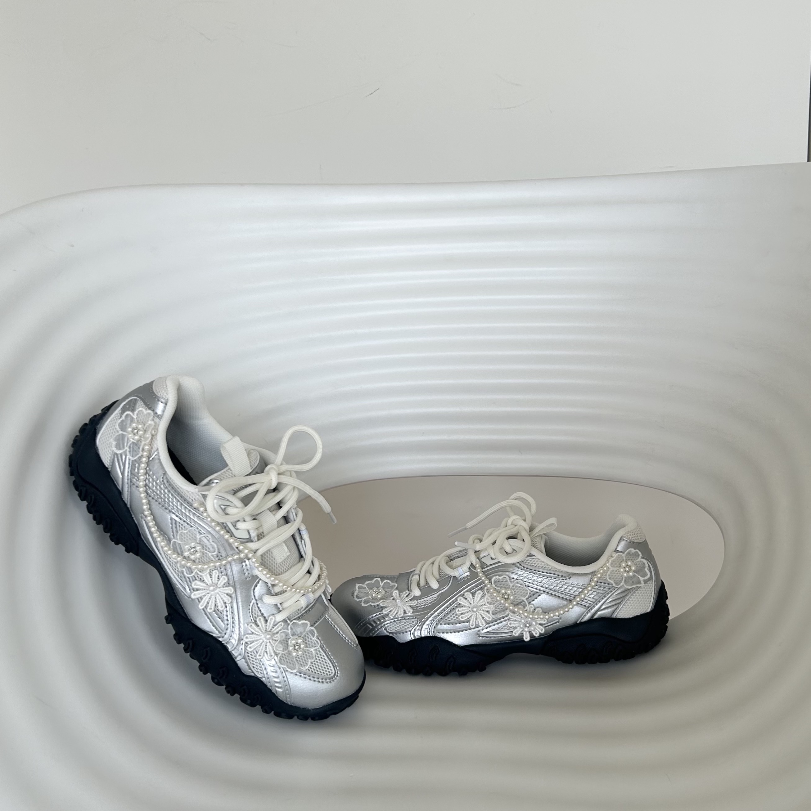 Fila Echappe MS Silver Moon 착용 스타일 - 1