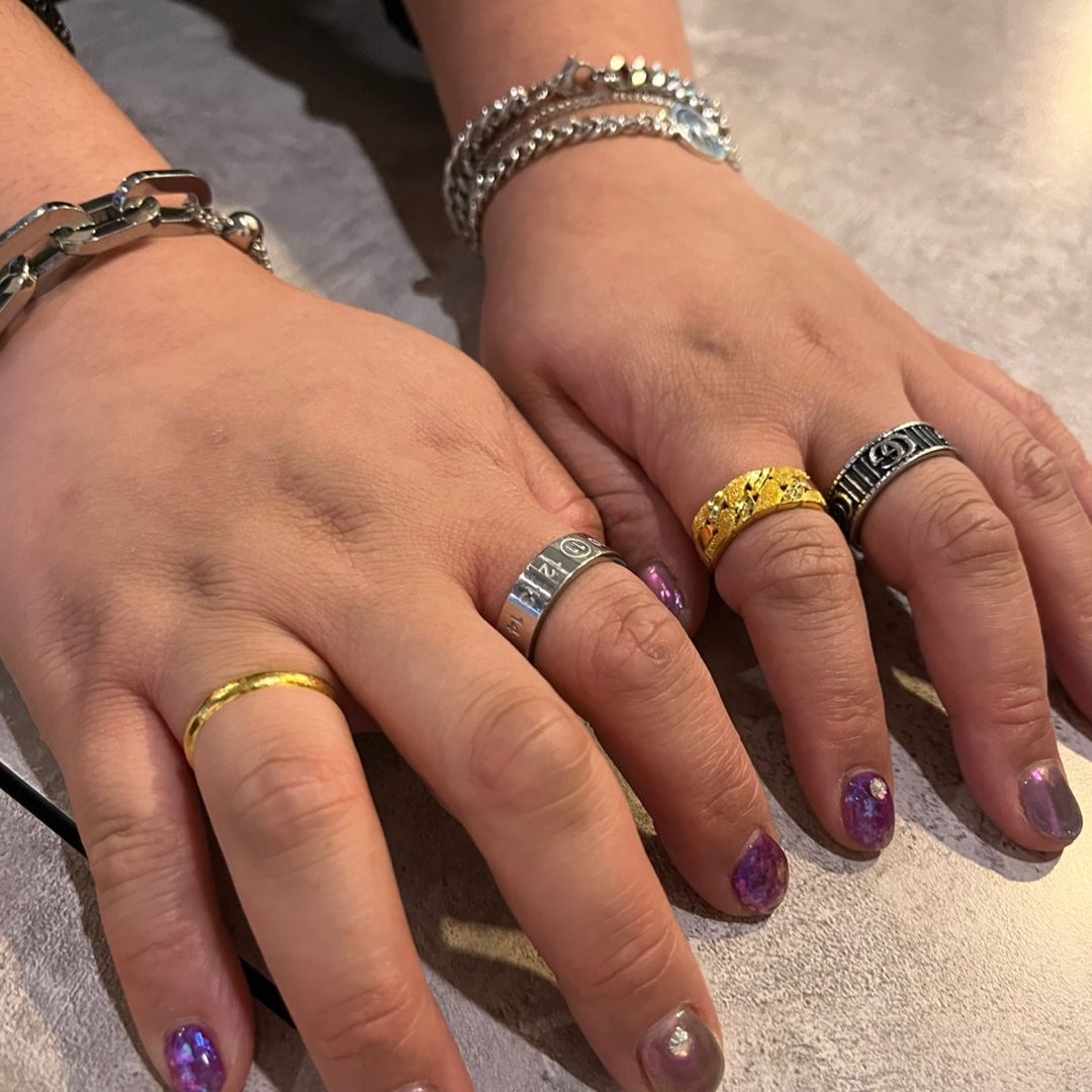Nonenon Black Smile Bracelet, Sentiments No.402 Bracelet Silver 착용 스타일