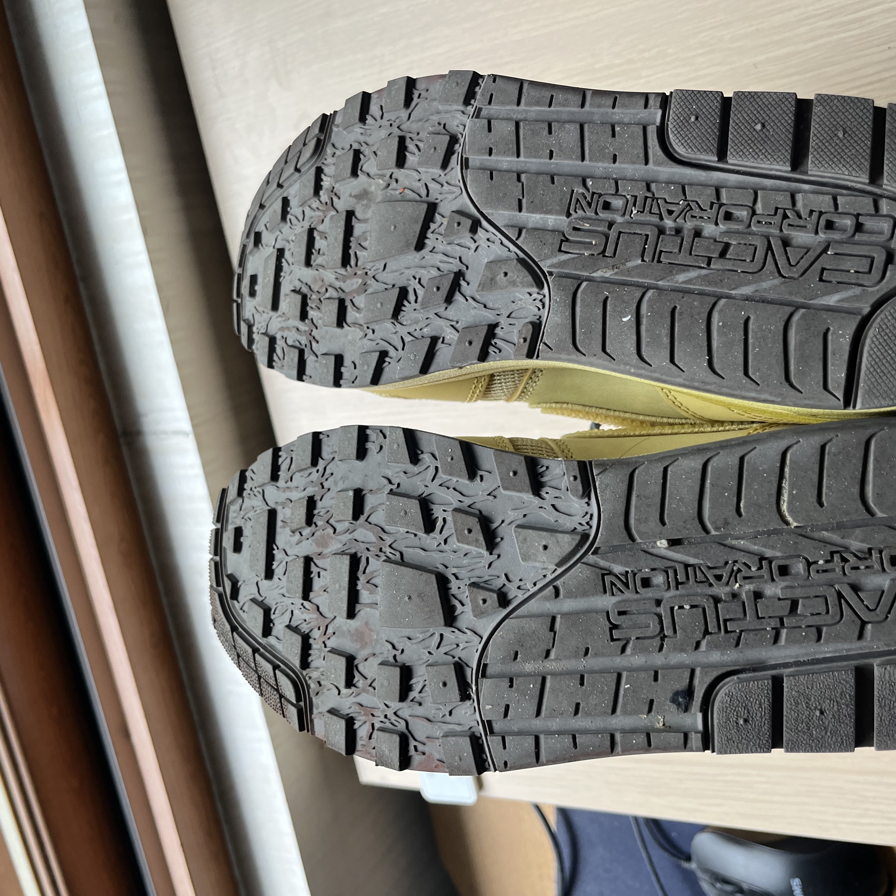 Nike x Travis Scott Air Max 1 Cact.us Gold 착용 스타일 - 4