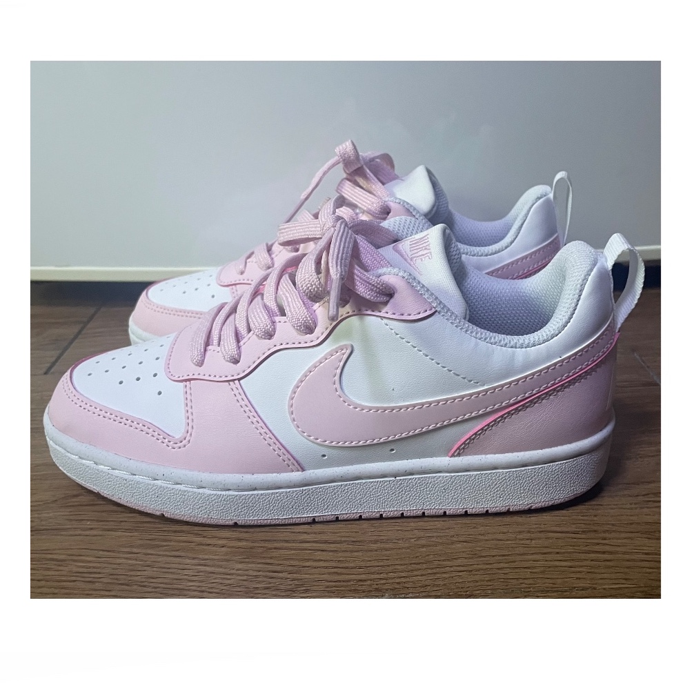 (GS) Nike Court Borough Low Recraft White Pink Foam 착용 스타일 - 1