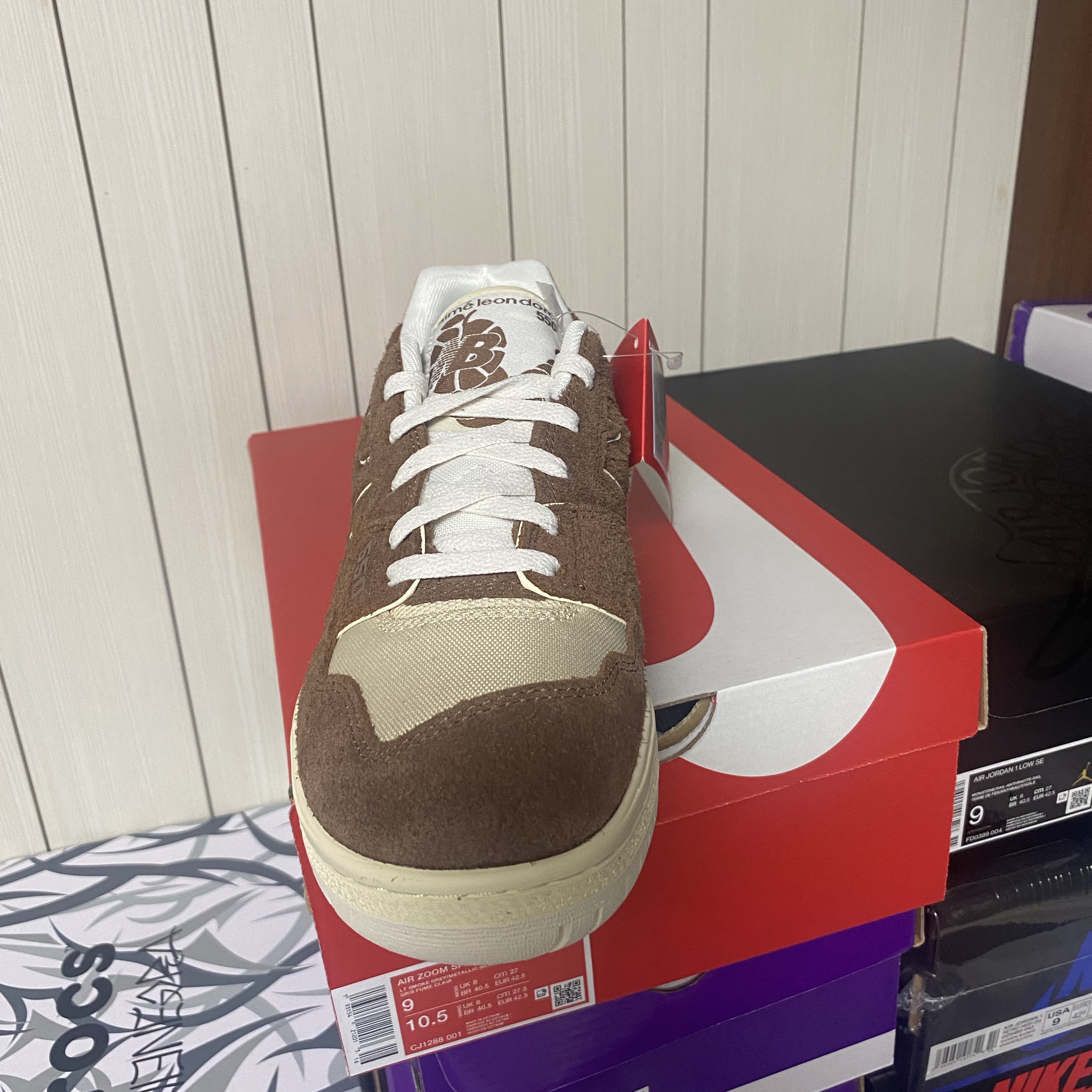New Balance x Aime Leon Dore 550 True Brown 착용 스타일 - 2