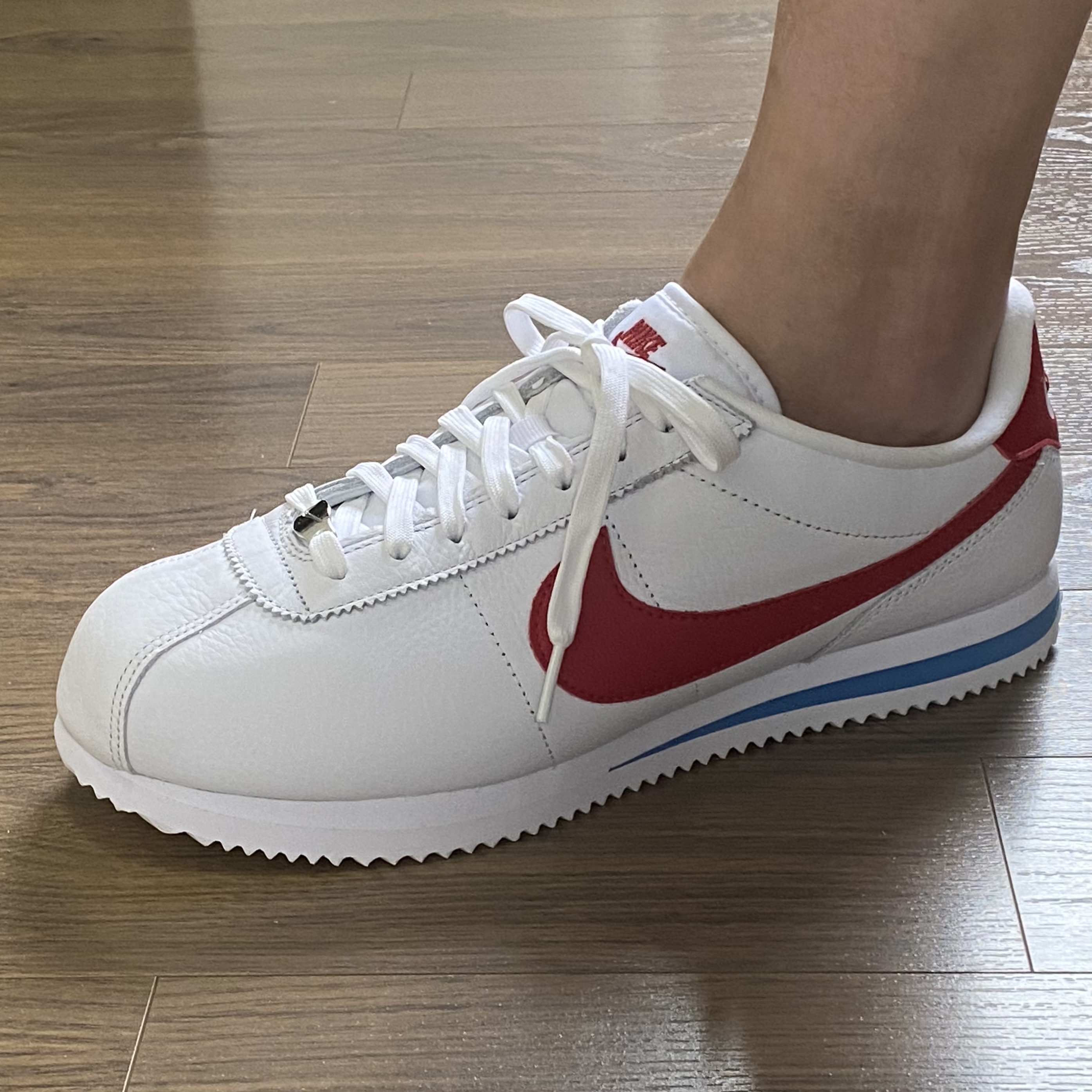 Nike Cortez Varsity Red White & Blue, (W) Nike Cortez 72 Varsity Red Game Royal 착용 스타일 - 5
