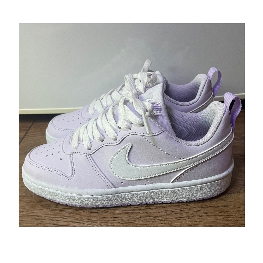 (GS) Nike Court Borough Low Recraft Barely Grape Lilac Bloom 착용 스타일 - 1