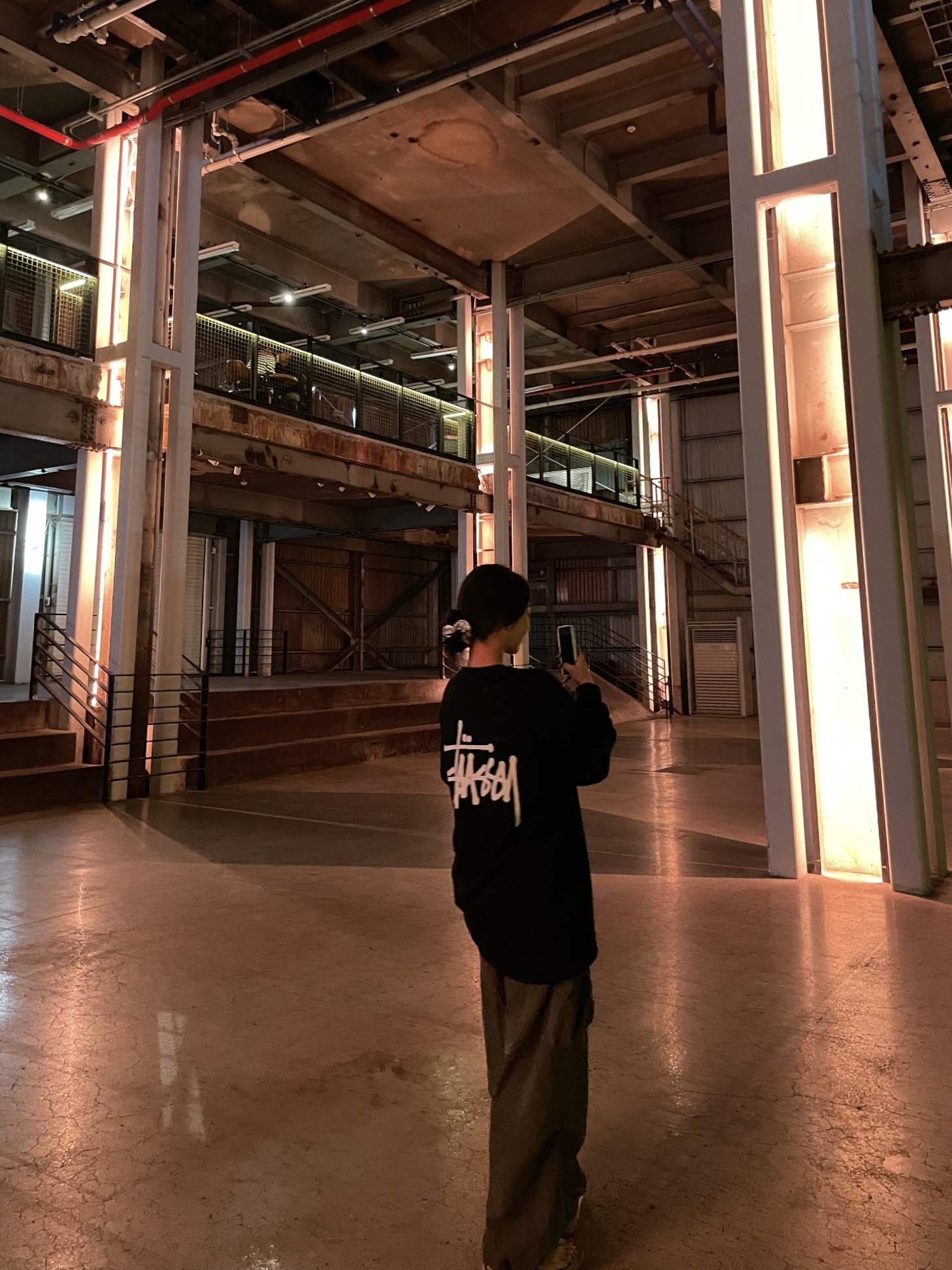 Stussy Basic Stussy LS T-Shirt Black 착용 스타일