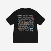 Stussy x Heal The Bay Summit To Sea Pigment Dyed T-Shirt Black