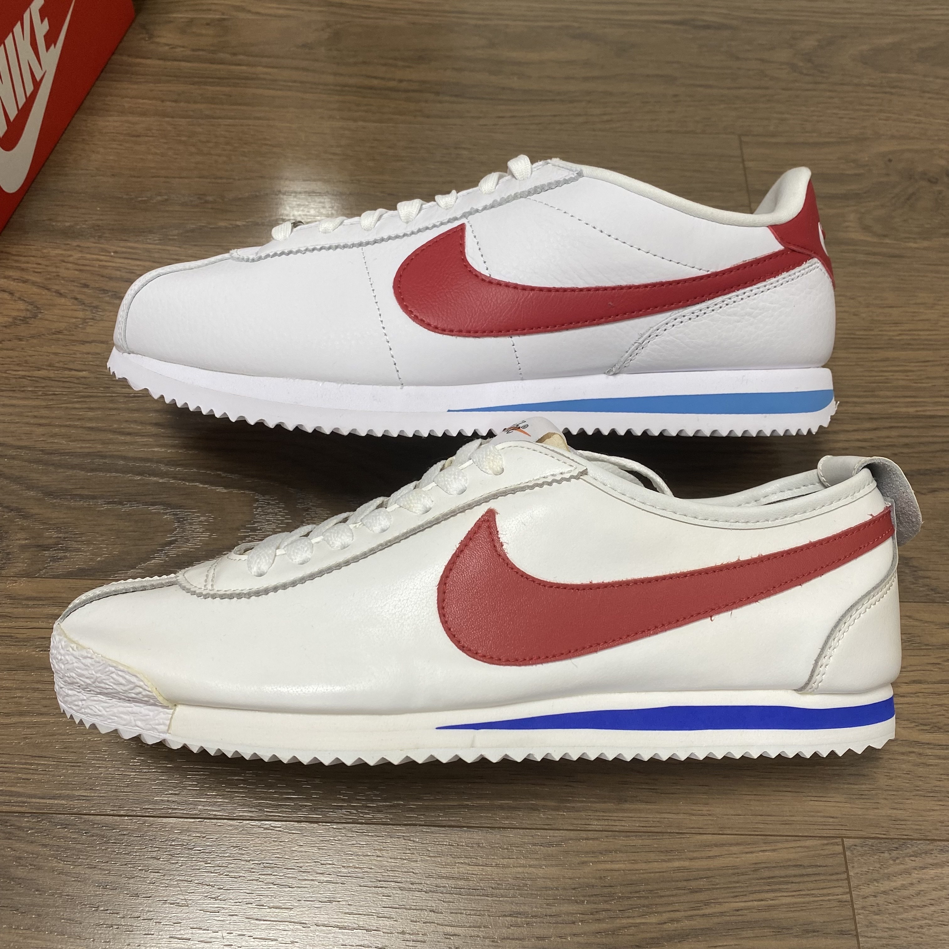 Nike Cortez Varsity Red White & Blue, (W) Nike Cortez 72 Varsity Red Game Royal 착용 스타일 - 2
