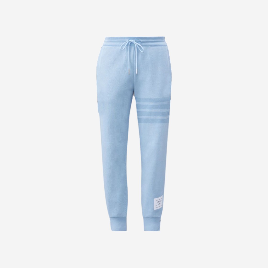 (W) Thom Browne Double Face Knit 4-Bar Sweatpants Light Blue 상세 이미지 1