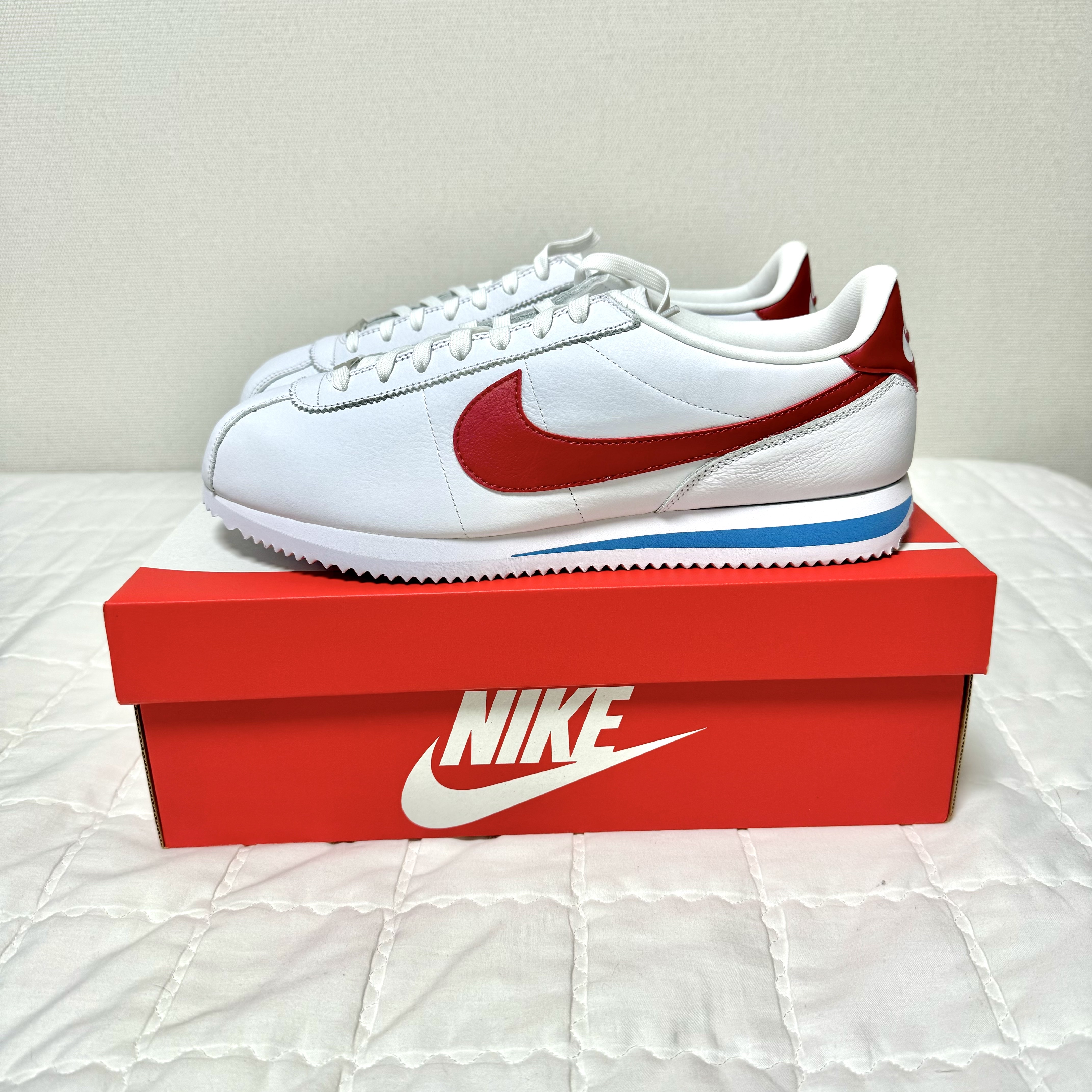 Nike Cortez Varsity Red White & Blue 착용 스타일