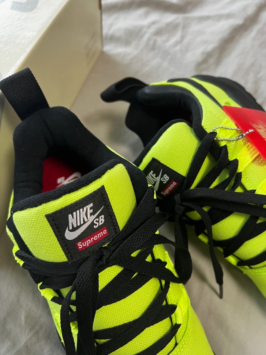 Nike x Supreme SB Darwin Low Green 착용 스타일 - 2