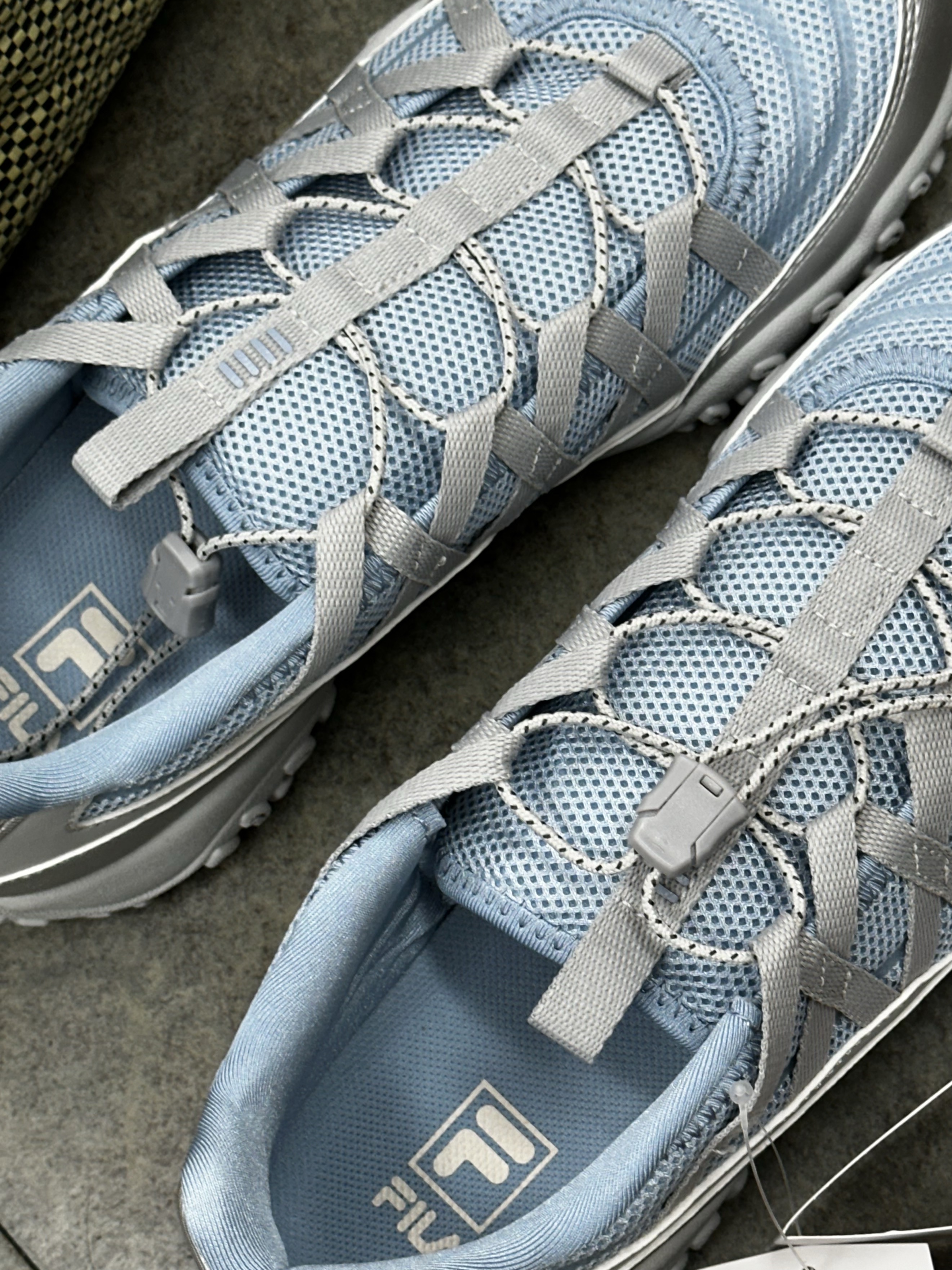 Fila Echappe Lace Grey Blue 착용 스타일 - 6