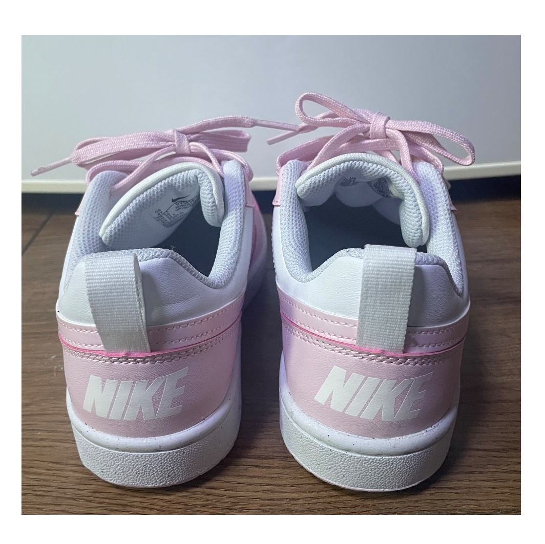 (GS) Nike Court Borough Low Recraft White Pink Foam 착용 스타일 - 3